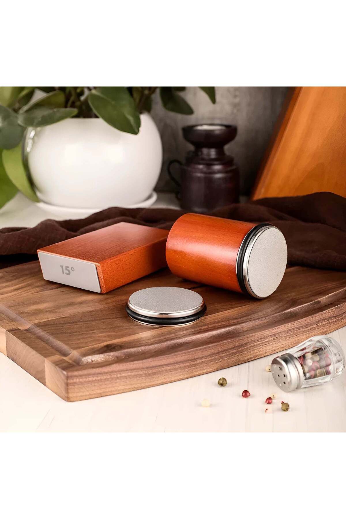 Köken-Knife Sharpening Kit With Rolling System, Diamond Sharpening Stone, 2 Angles 15°/20°, Wood 13