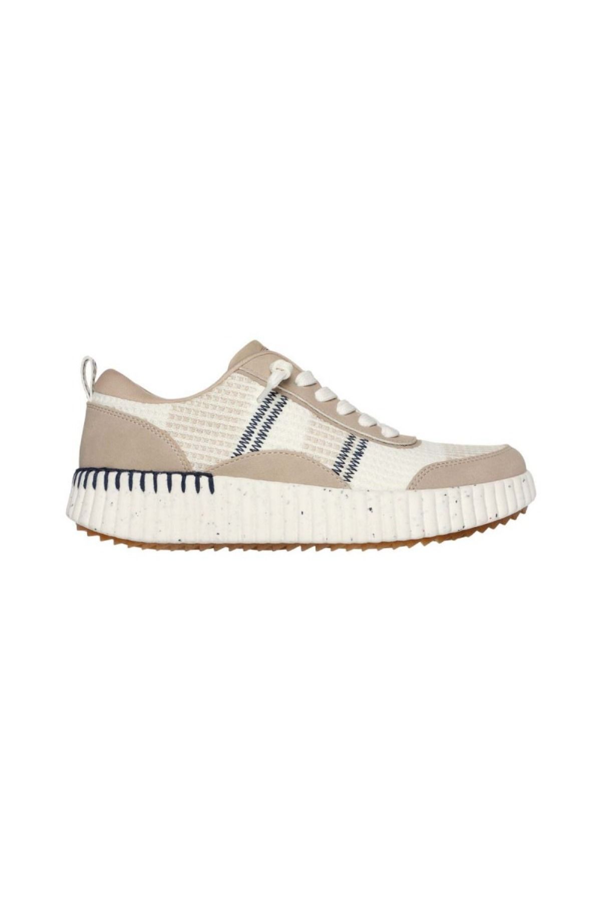 SKECHERS 114510-NTMT Bobs Vista Kadın Krem Sneaker Günlük Spor Ayakkabı