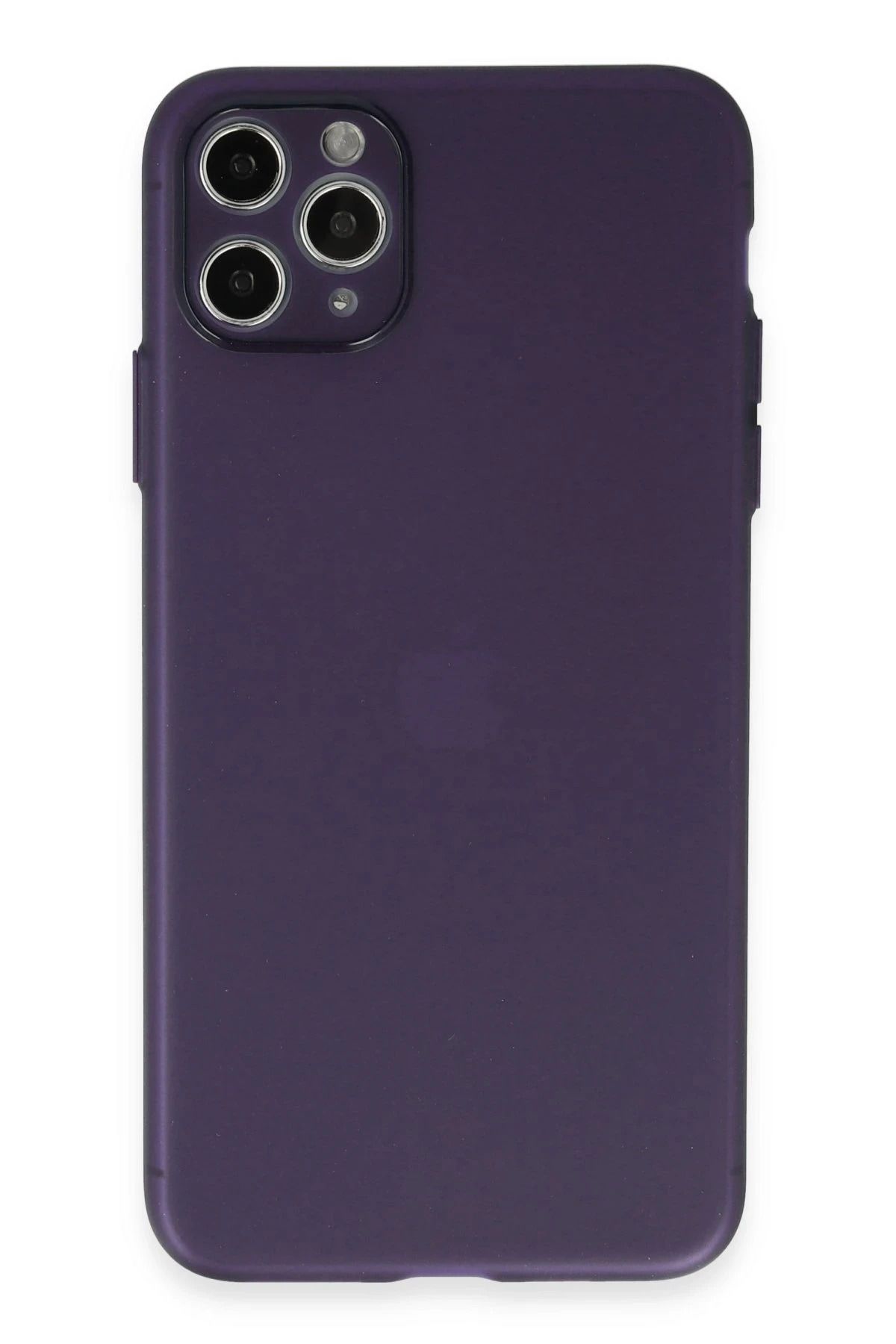 NewFace iPhone 11 Pro Kılıf Silikon - Koyu Mor FLKRY