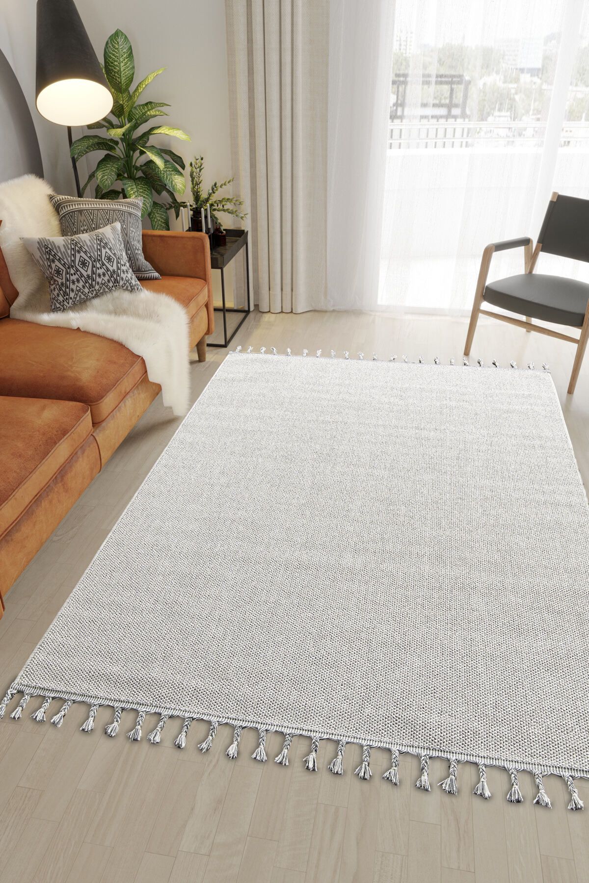 Elfin Seroni,Modern Dokuma Soft Tuşeli Sisal Loop Masaj Mekan Salon Oda Halısı