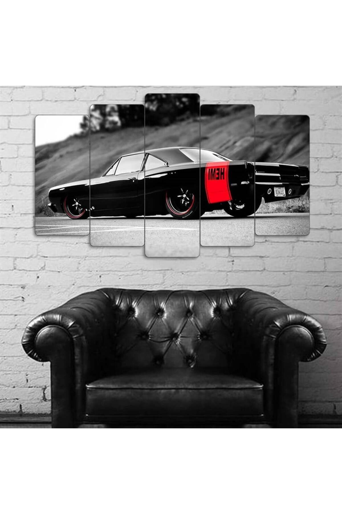 EVLOYA Plymouth Road Runner HEMI - 5 Parçalı Araba Tablo