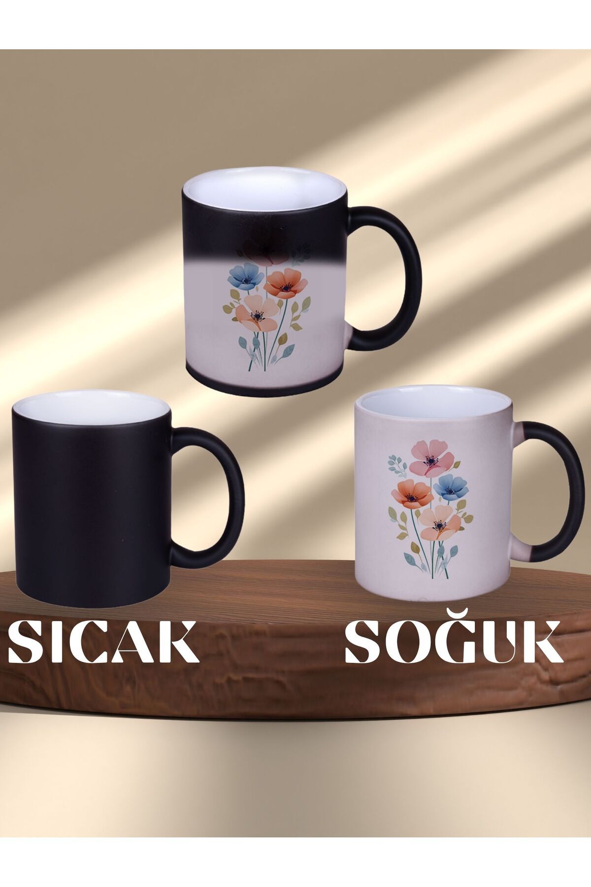 NOVA BASKI TASARIM KİŞİYE ÖZEL TASARIM PREMİUM MAT SİHİRLİ KUPA