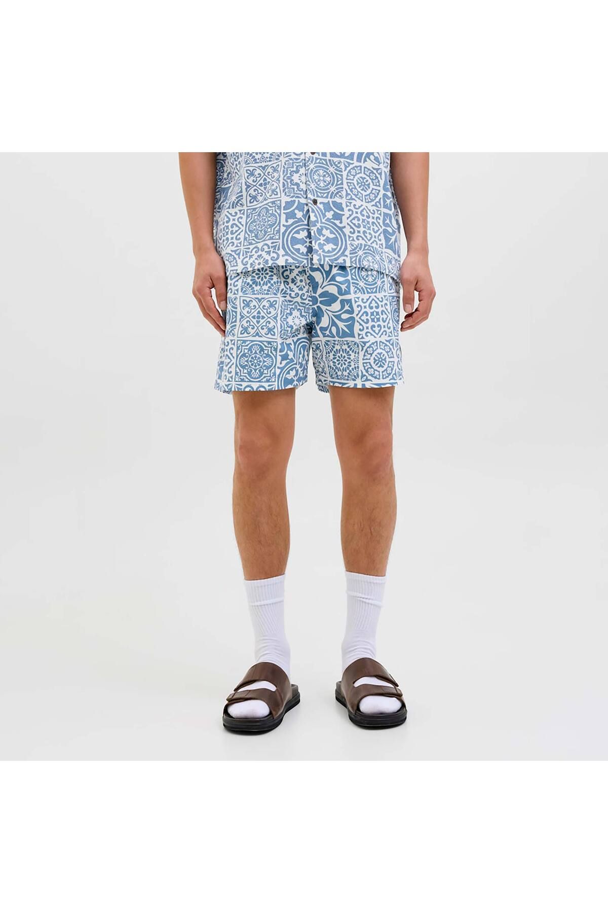 Jack & Jones Allover Print Erkek Şort (12277730-QH)
