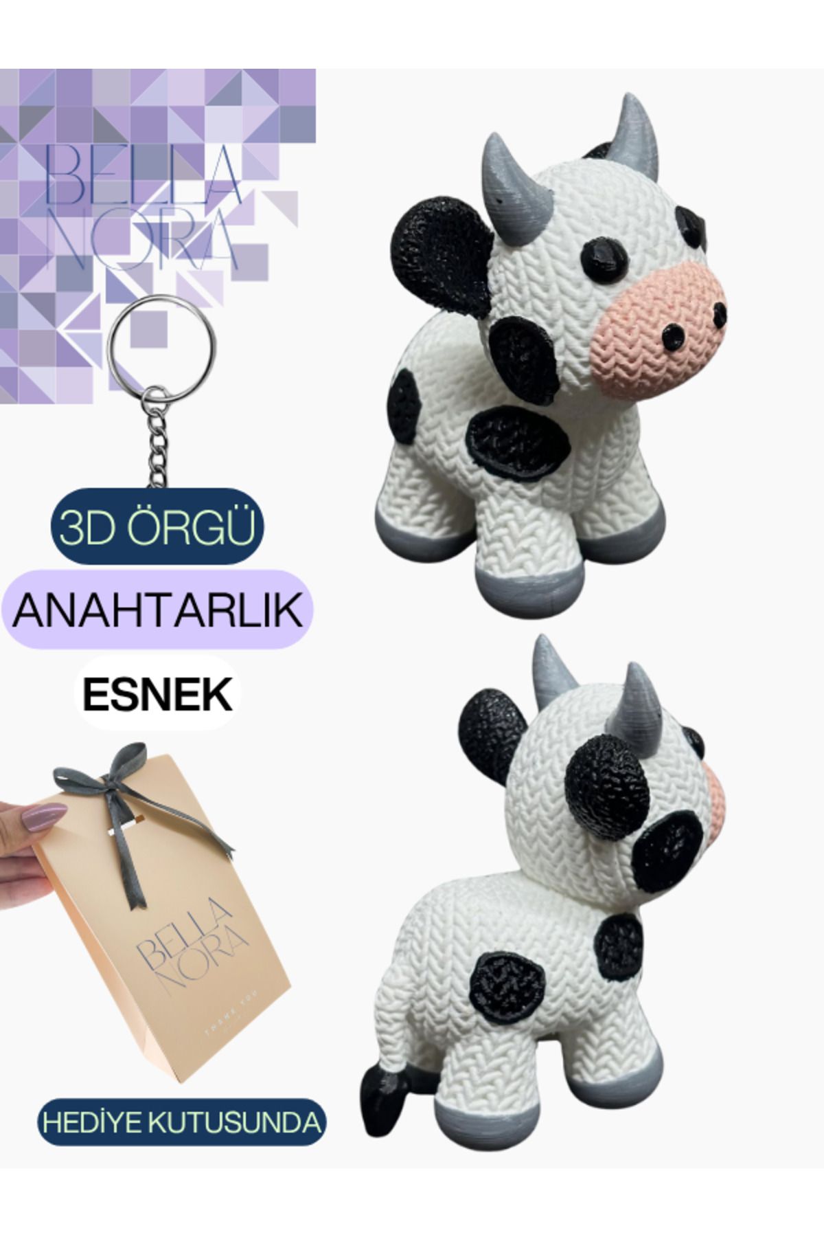 Bellanora Örgü Anahtarlık En Sevilen Animasyon Çizgi Film Hayvan Kahramanları Amigurumi Özel Hediye Kutusunda