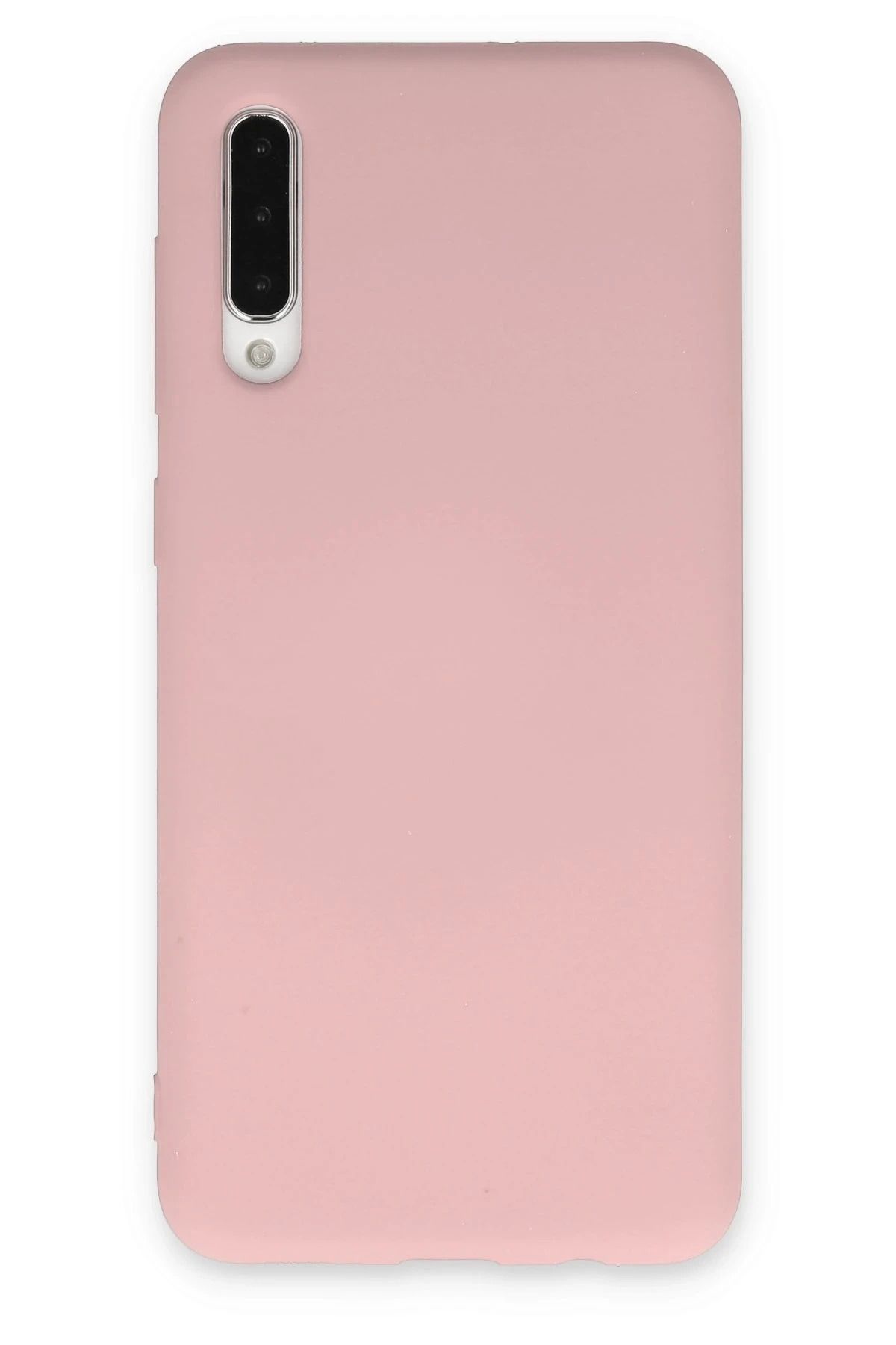 NewFace Samsung Galaxy A30S Kılıf Nano içi Kadife Silikon - Pudra YNSMR
