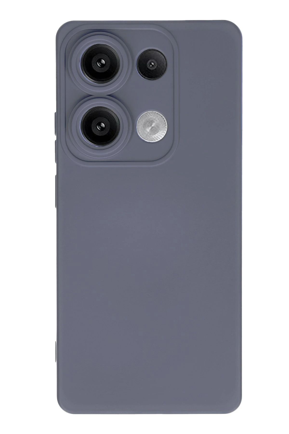 NewFace Xiaomi Redmi Note 13 4G Kılıf Nano içi Kadife Silikon - Gri GLSTD