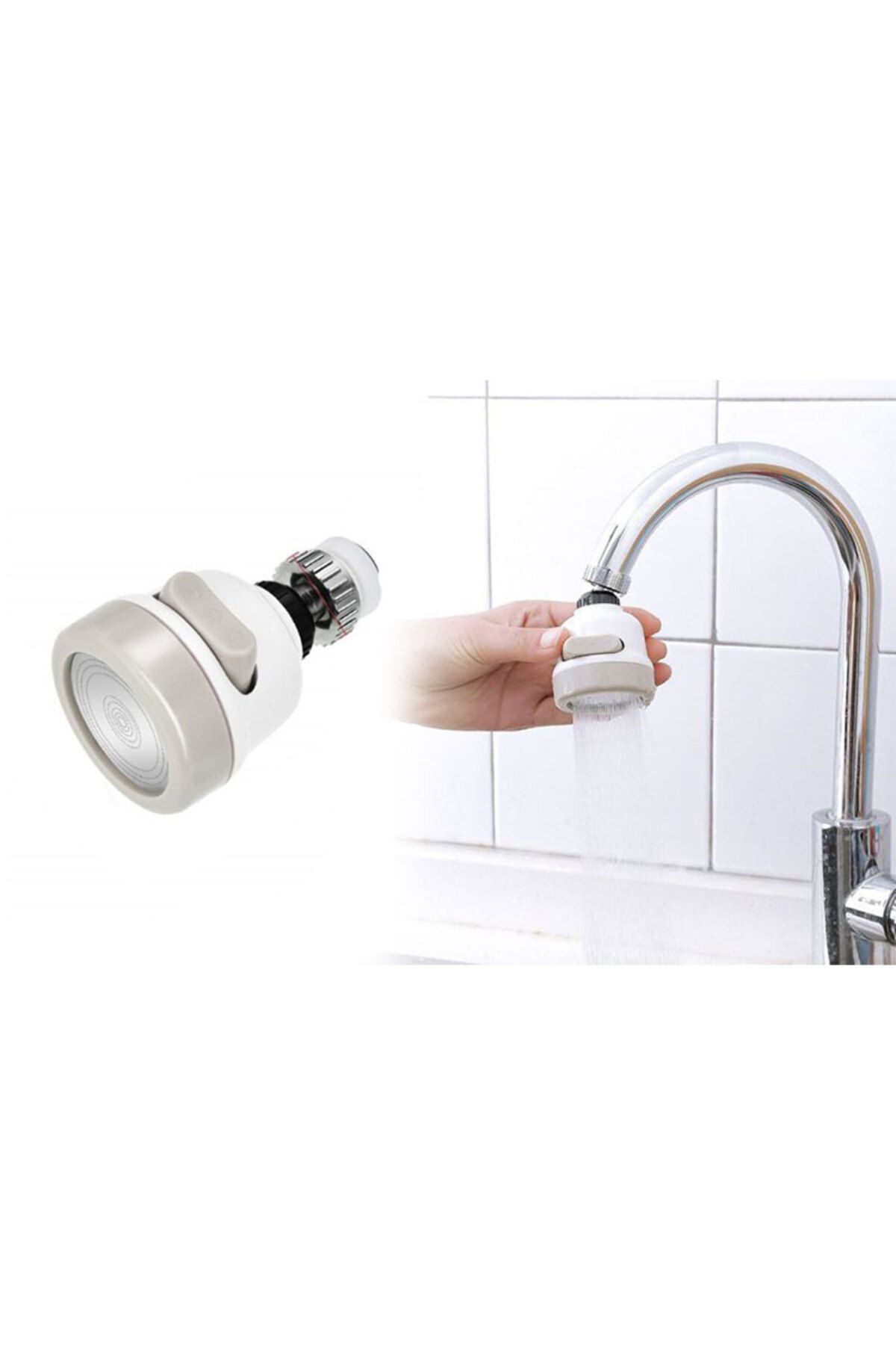 MACVI-Macvi® Universal Faucet Head, for Sink, 3 Spray Modes, 360° Rotation, Easy to Install 4