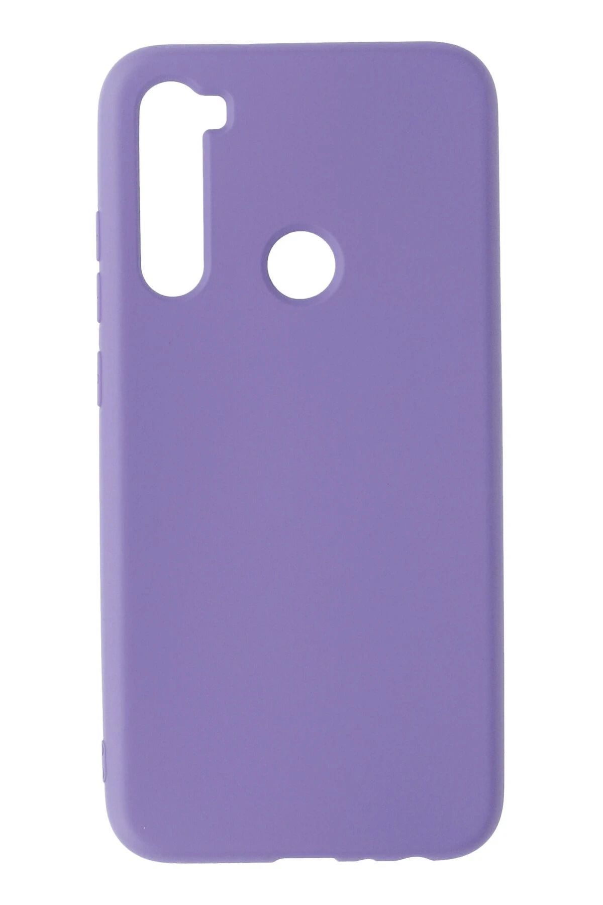 NewFace Xiaomi Redmi Note 8 Kılıf Nano içi Kadife Silikon - Lila GLSTD