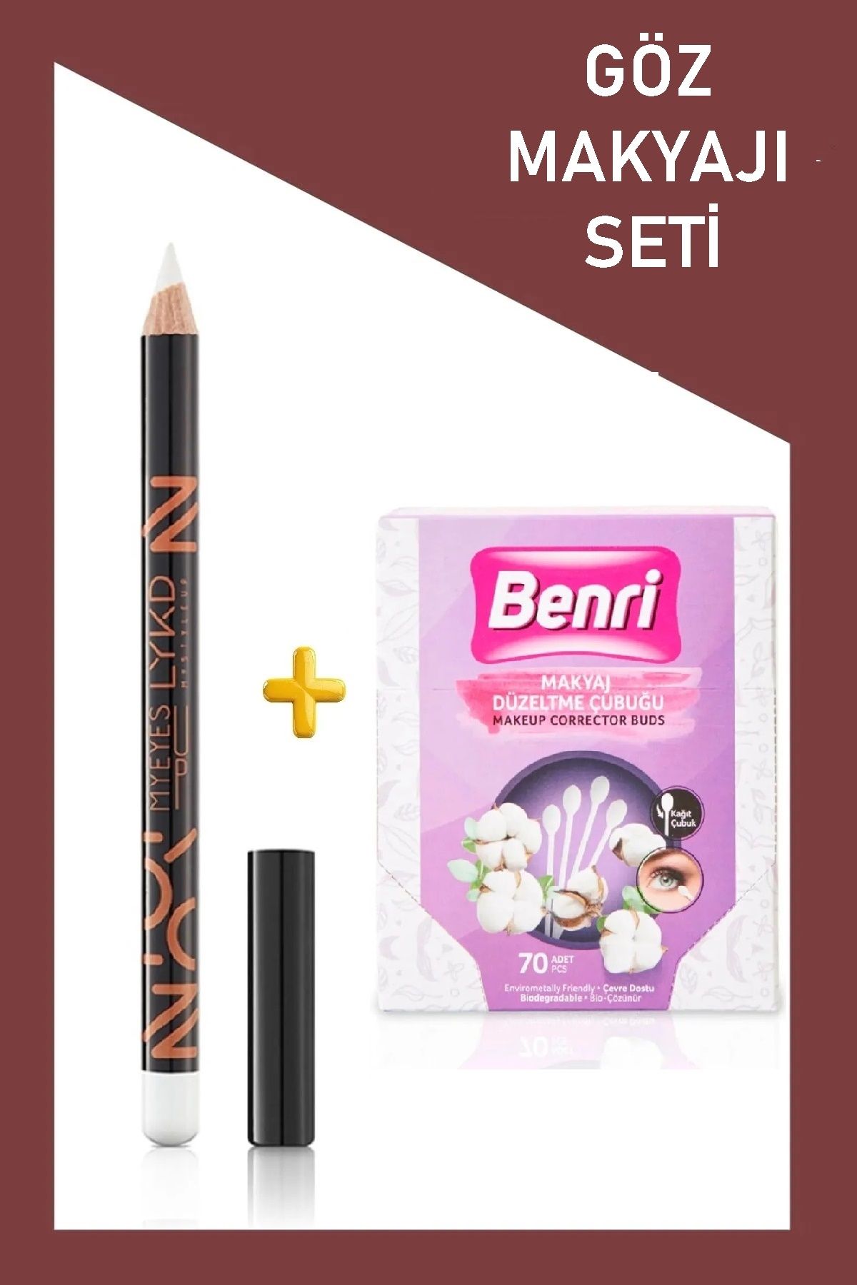 lykd 101 Dazzle Göz Kalemi + Makyaj Temizleme Çubuğu (Toplam 2 Adet) Avantajlı Set