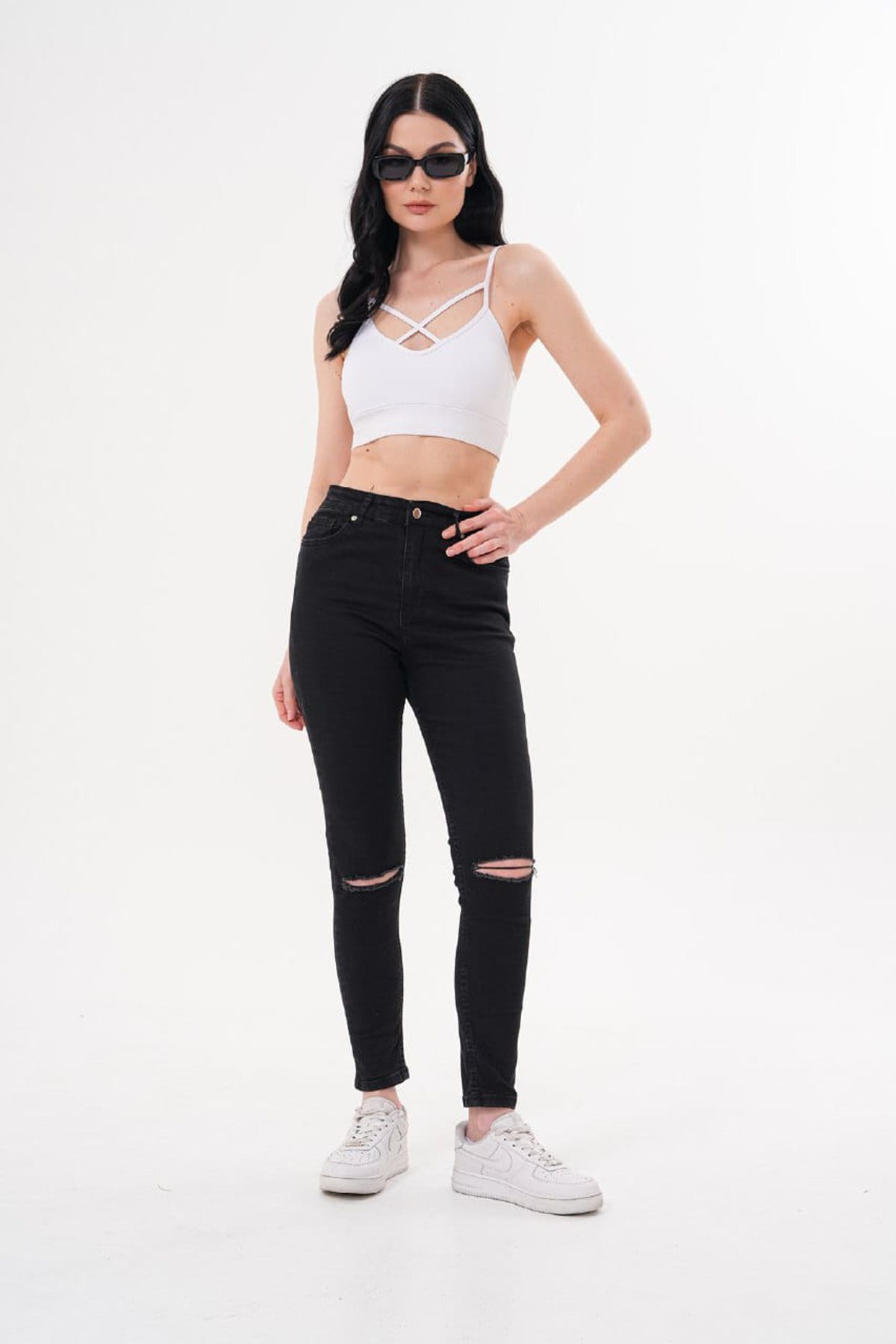aynewmoda Kadın Palazzo Kot Pantolon