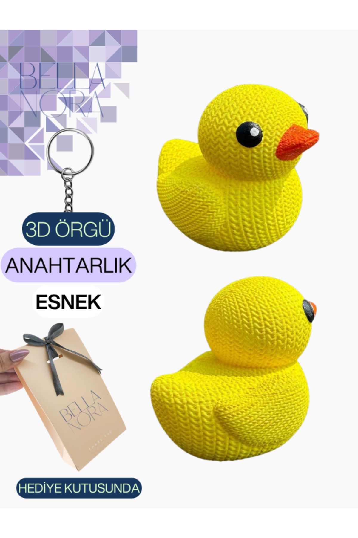 Bellanora Örgü Anahtarlık En Sevilen Animasyon Çizgi Film Hayvan Kahramanları Amigurumi Özel Hediye Kutusunda