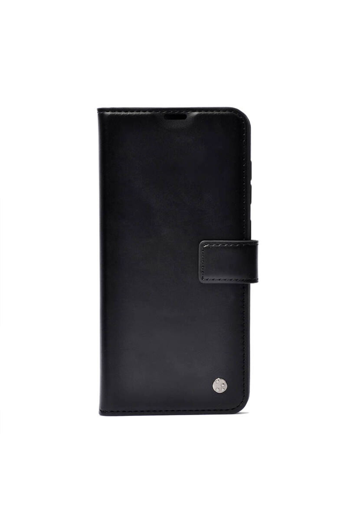 mobrika Omix X7 Deluxe Cüzdanlı Stand Olabilen Suni Deri Kapaklı Telefon Kılıfı - Siyah