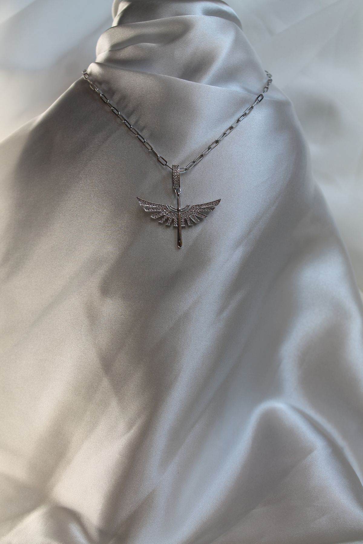 TEDDY JEWELLRY Mikail Kılıcı Silver Çelik Kolye