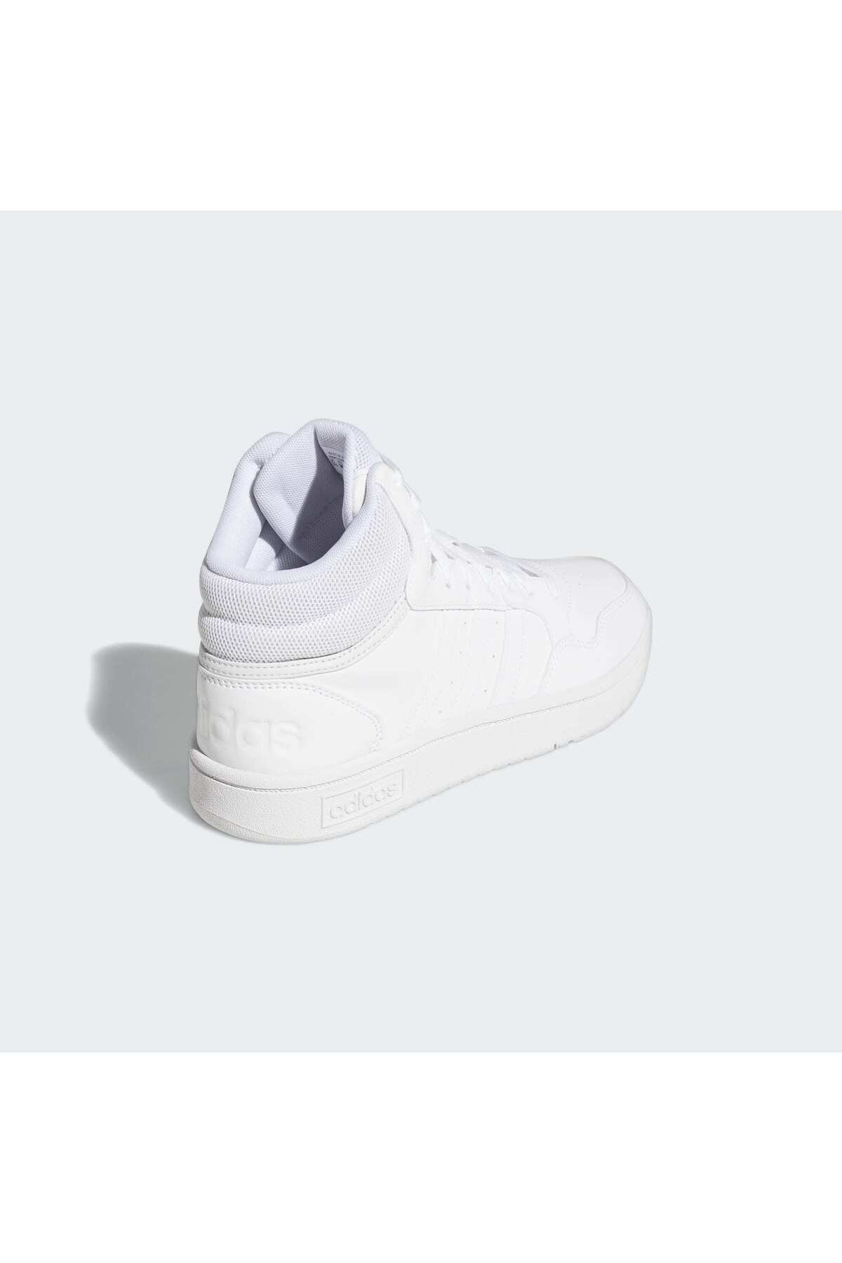 اسنیکر سفید زنانه Hoops 3.0 کفش کلاسیک میانی adidas