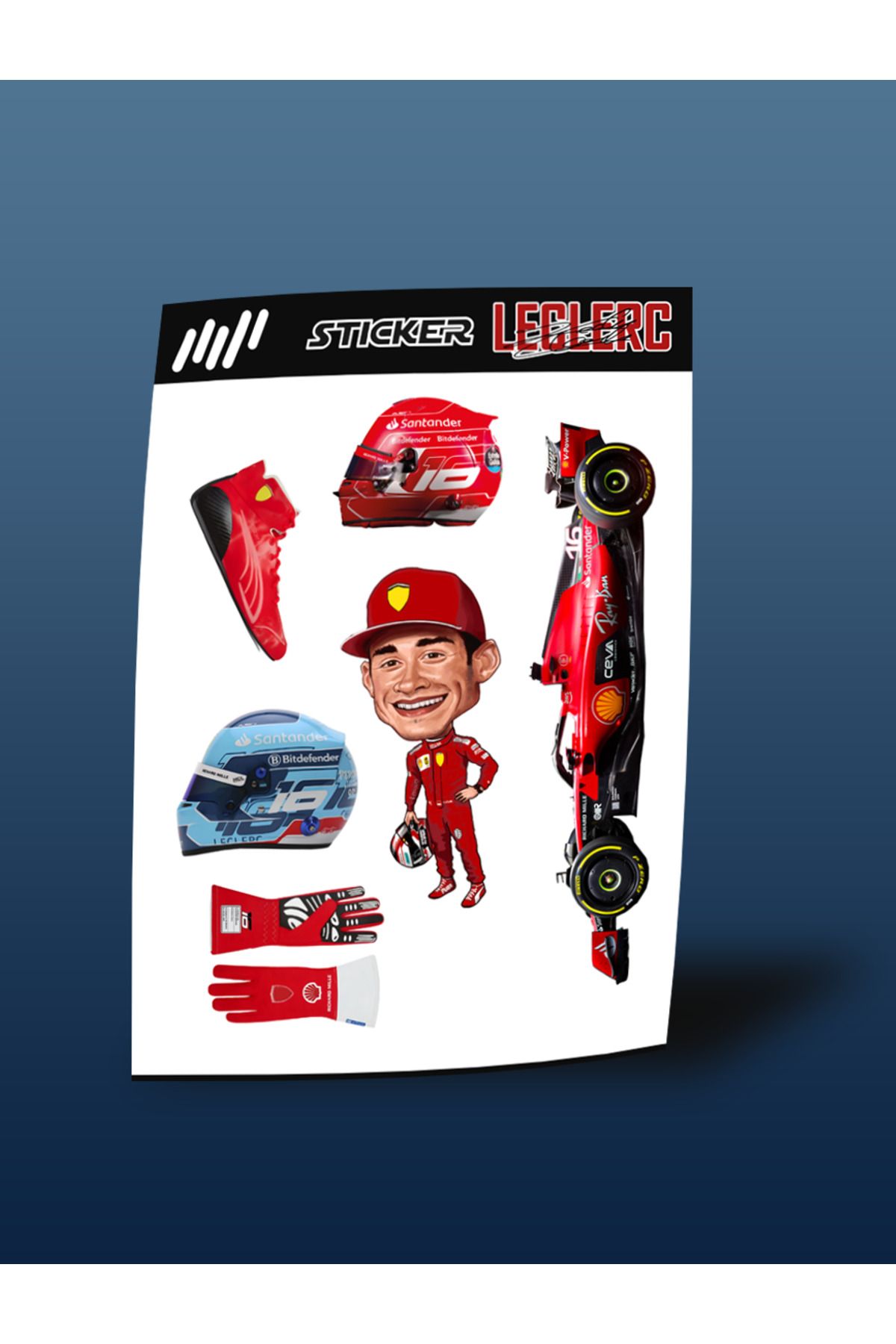 FNBX Charles leclerc Stıcker