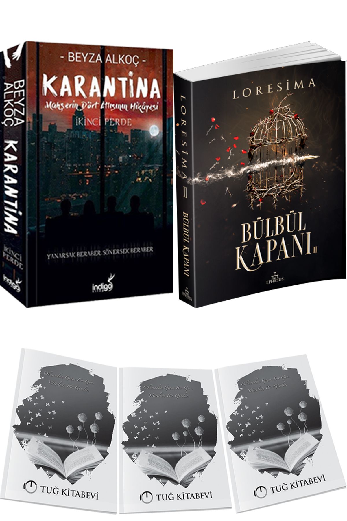 İndigo Kitap Karantina 2 Beyza Alkoç ve Bülbül Kapanı 2 + Hediyeli