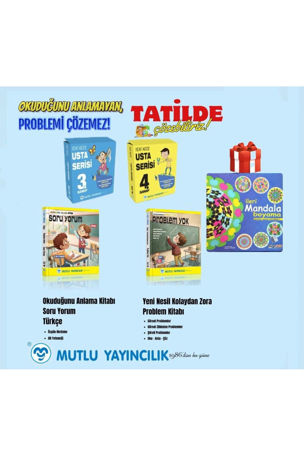 Mutlu Yayıncılık MUTLU YAYINCILIK 3. 4.SINIF USTA SERİSİ TOPLAM 2 SET