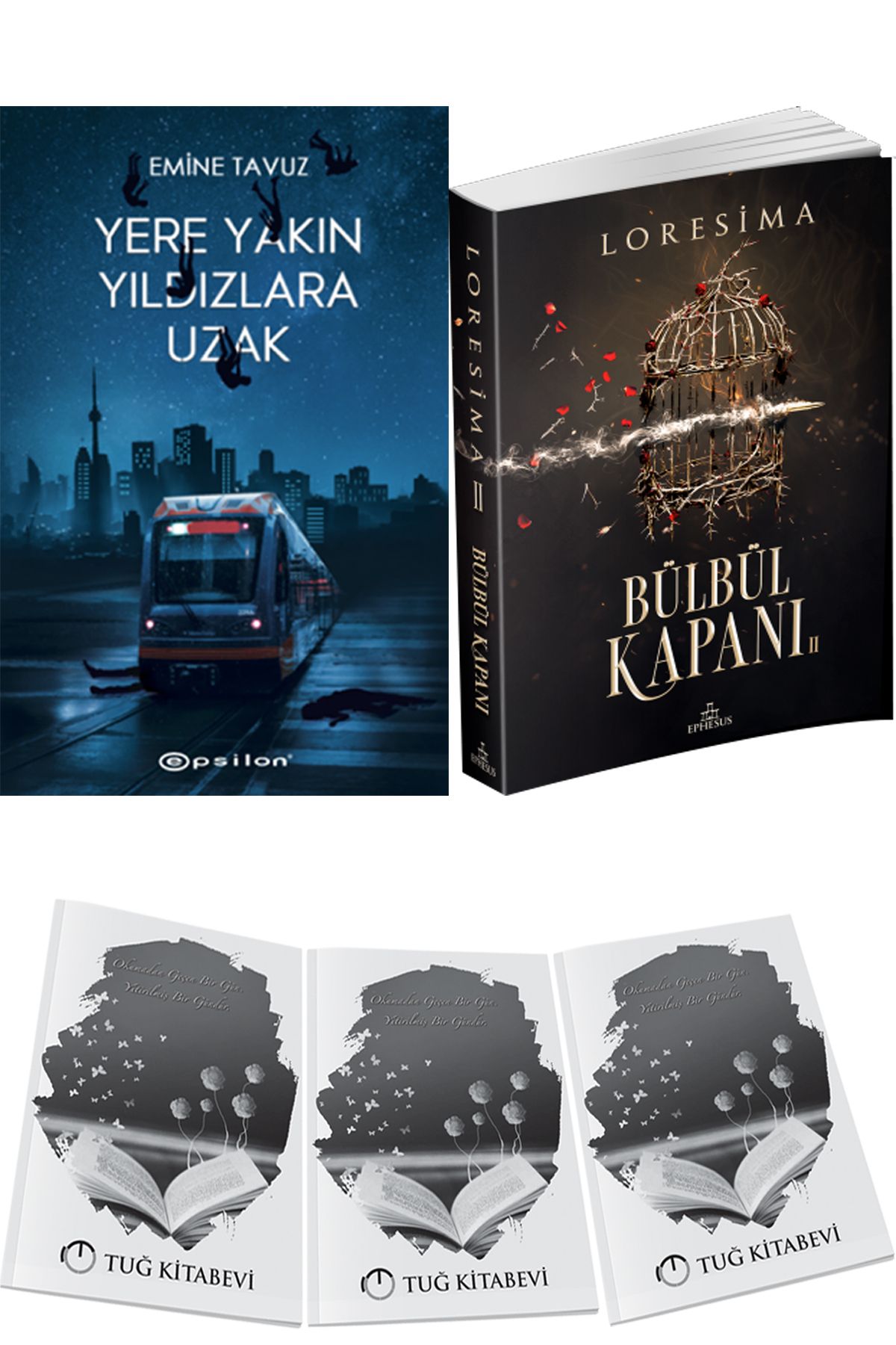 Epsilon Yayınevi Yere Yakın Yıldızlara Uzak ve Bülbül Kapanı 2 + Hediyeli