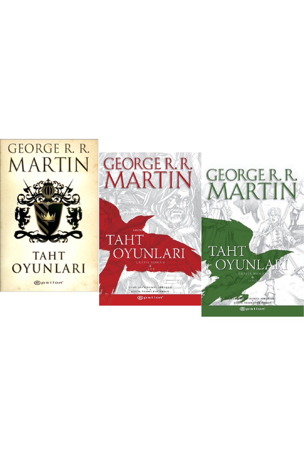 Epsilon Yayınevi Taht Oyunları 3 Kitap Özel Set / Roman + 2 Çizgi Roman