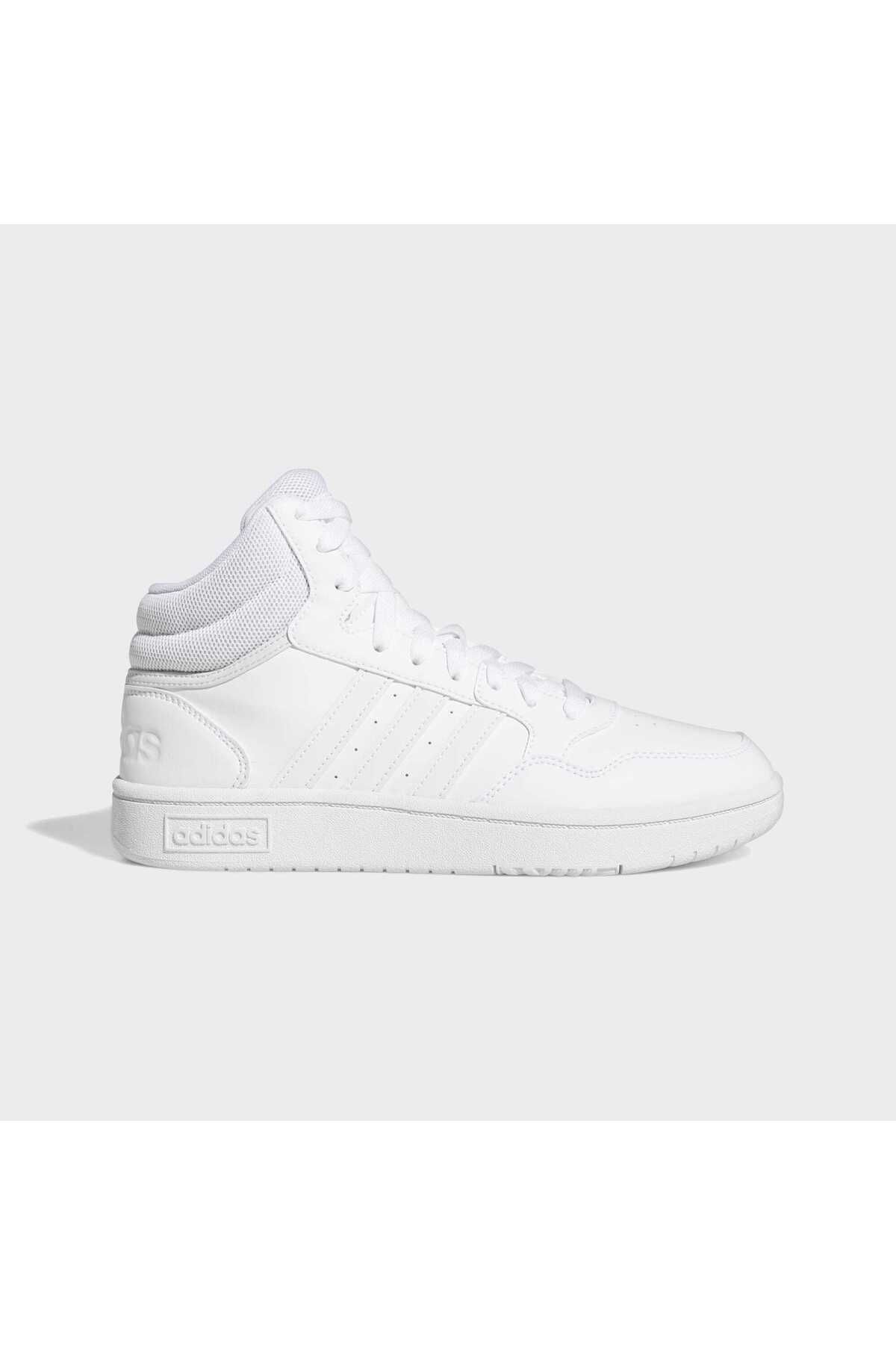 اسنیکر سفید زنانه Hoops 3.0 کفش کلاسیک میانی adidas