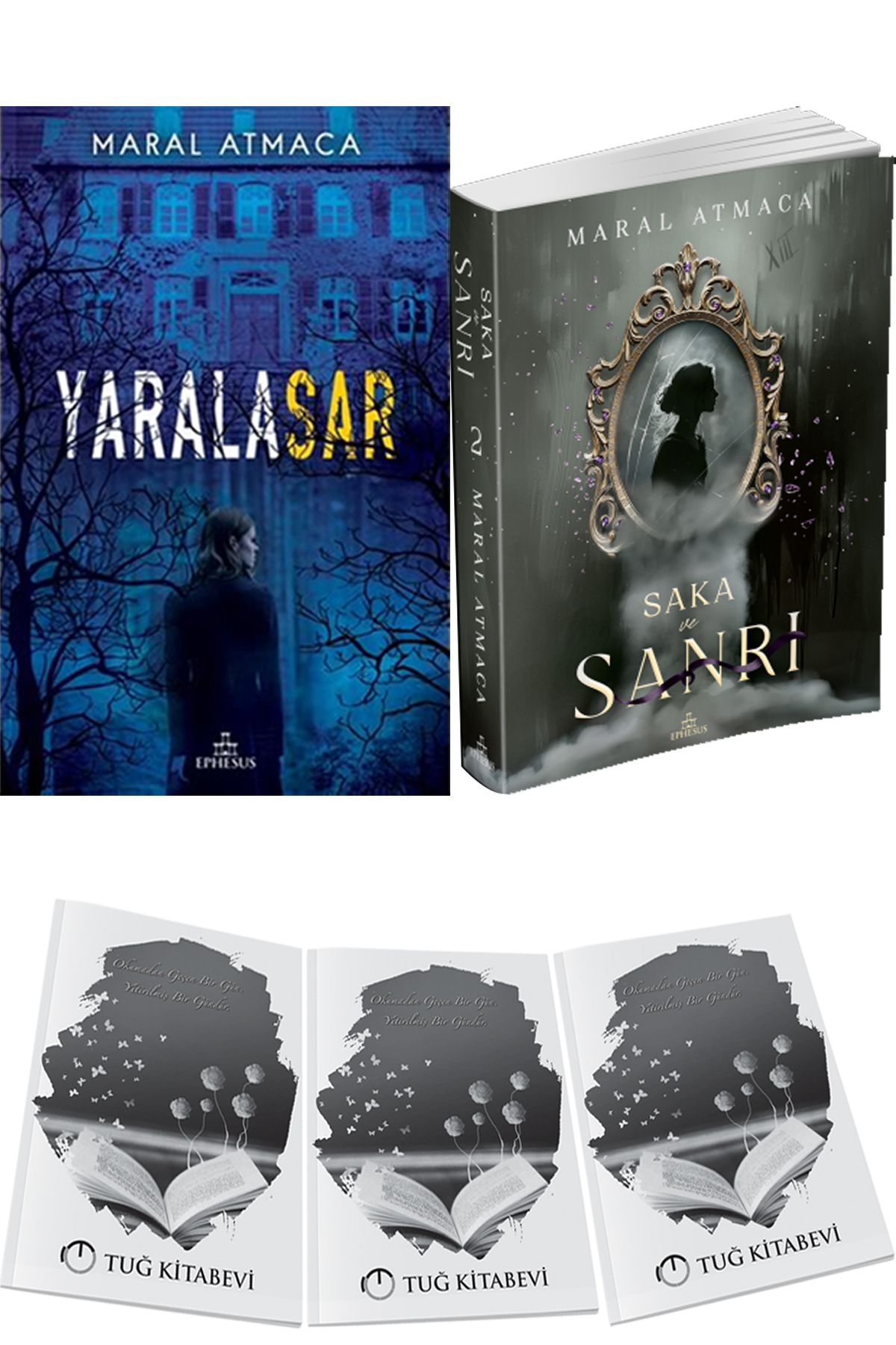 Ephesus Yayınları Yaralasar 1 Maral Atmaca ve Saka ve Sanrı 2 + Hediyeli