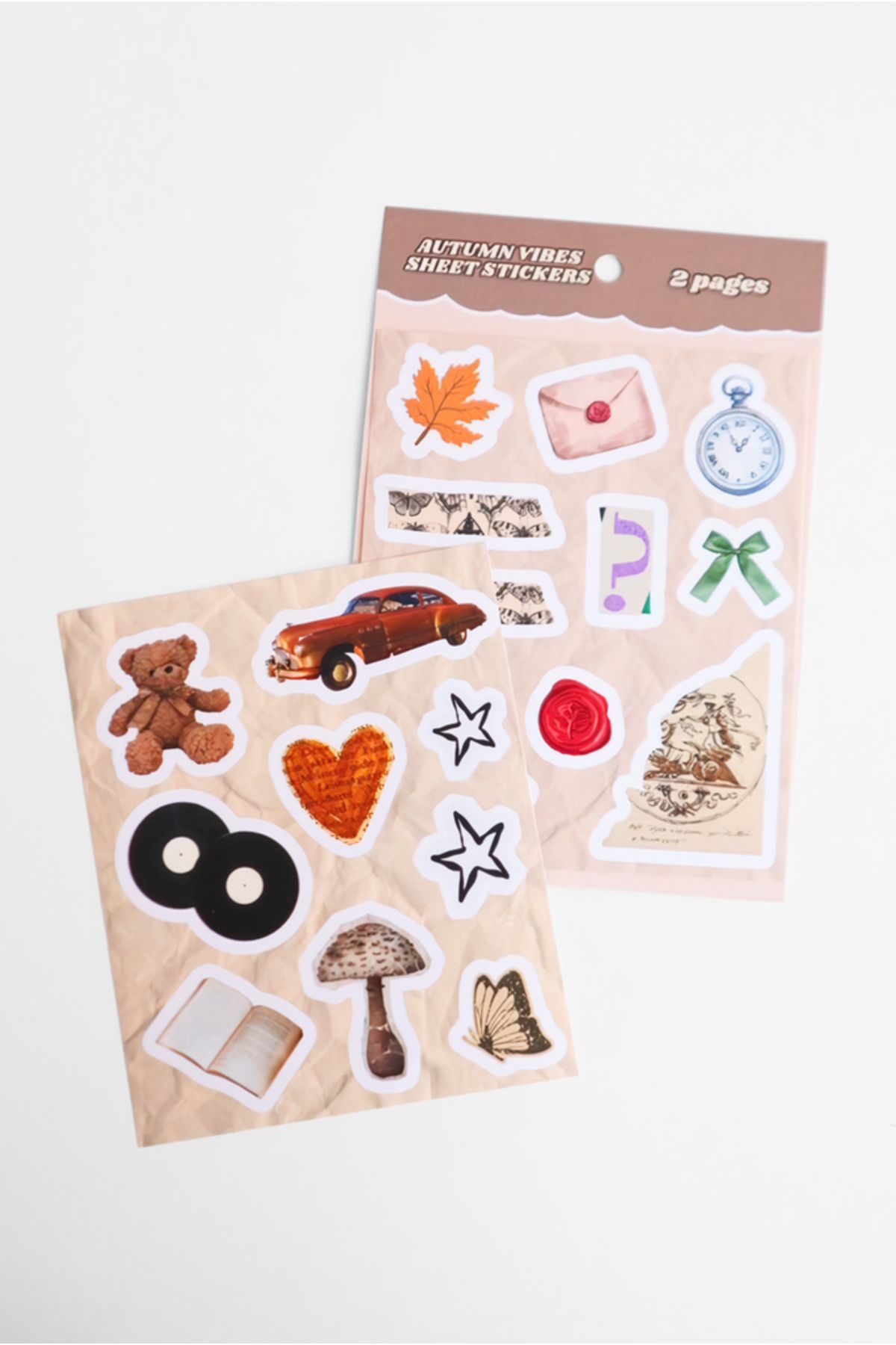 EFBUTİK Autumn Vibes Sheet 2'li Sticker Set