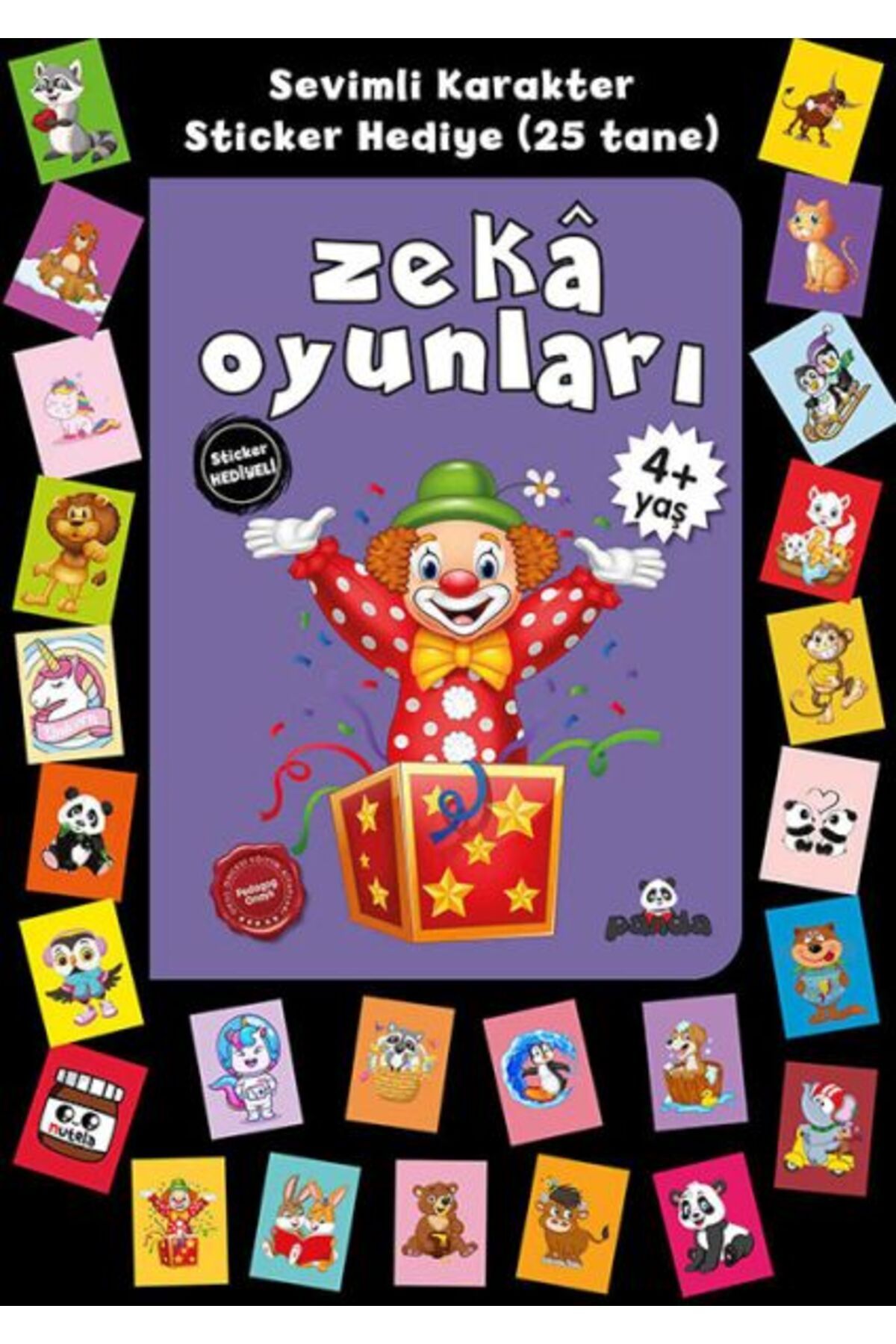 Beyaz Panda Yayınları Stickerlı 4+ Yaş Zekâ Oyunları