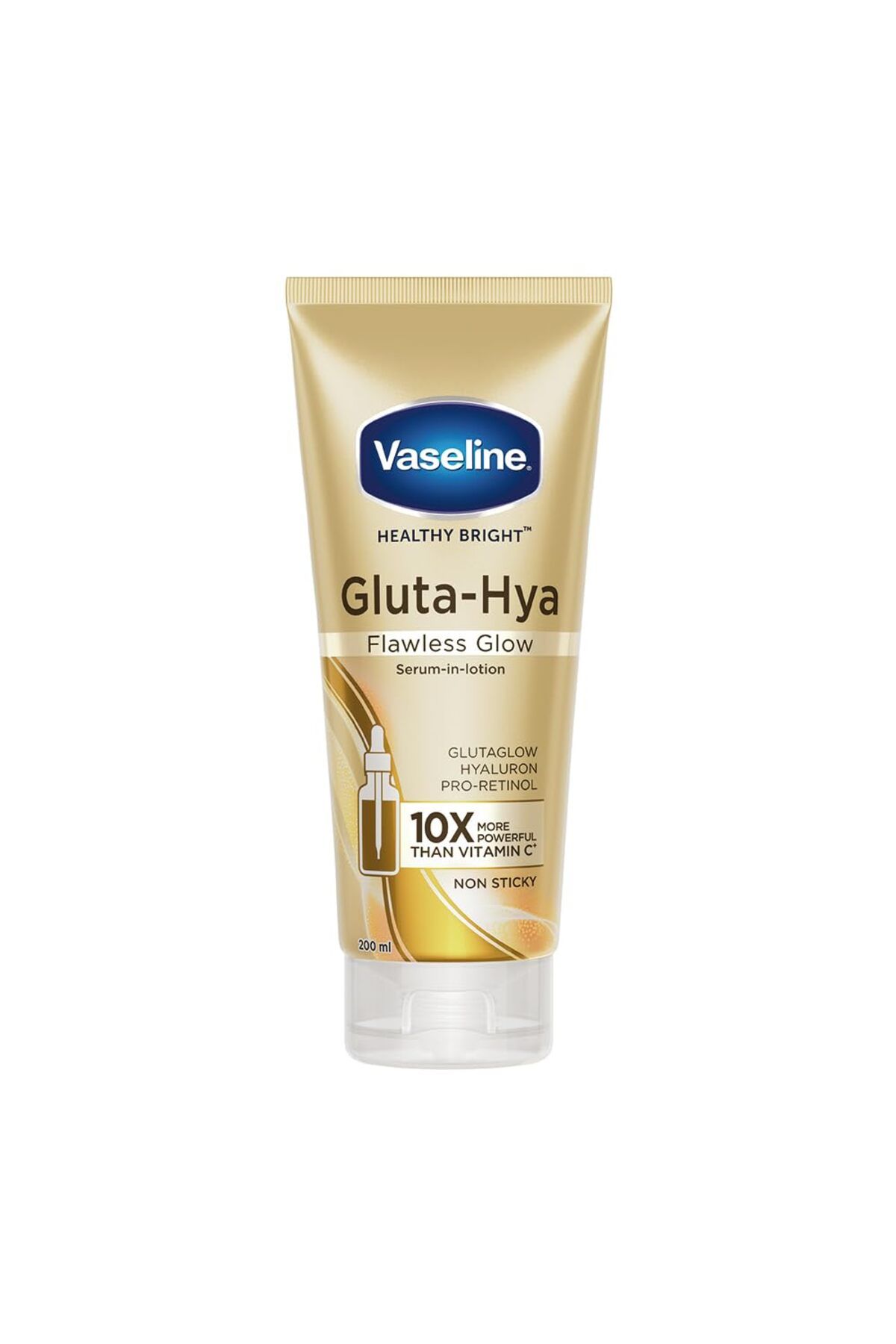 Vaseline-Gluta-Hya Flawless Glow, 200ml, Serum-In-Lotion, Boosted With GlutaGlow 1