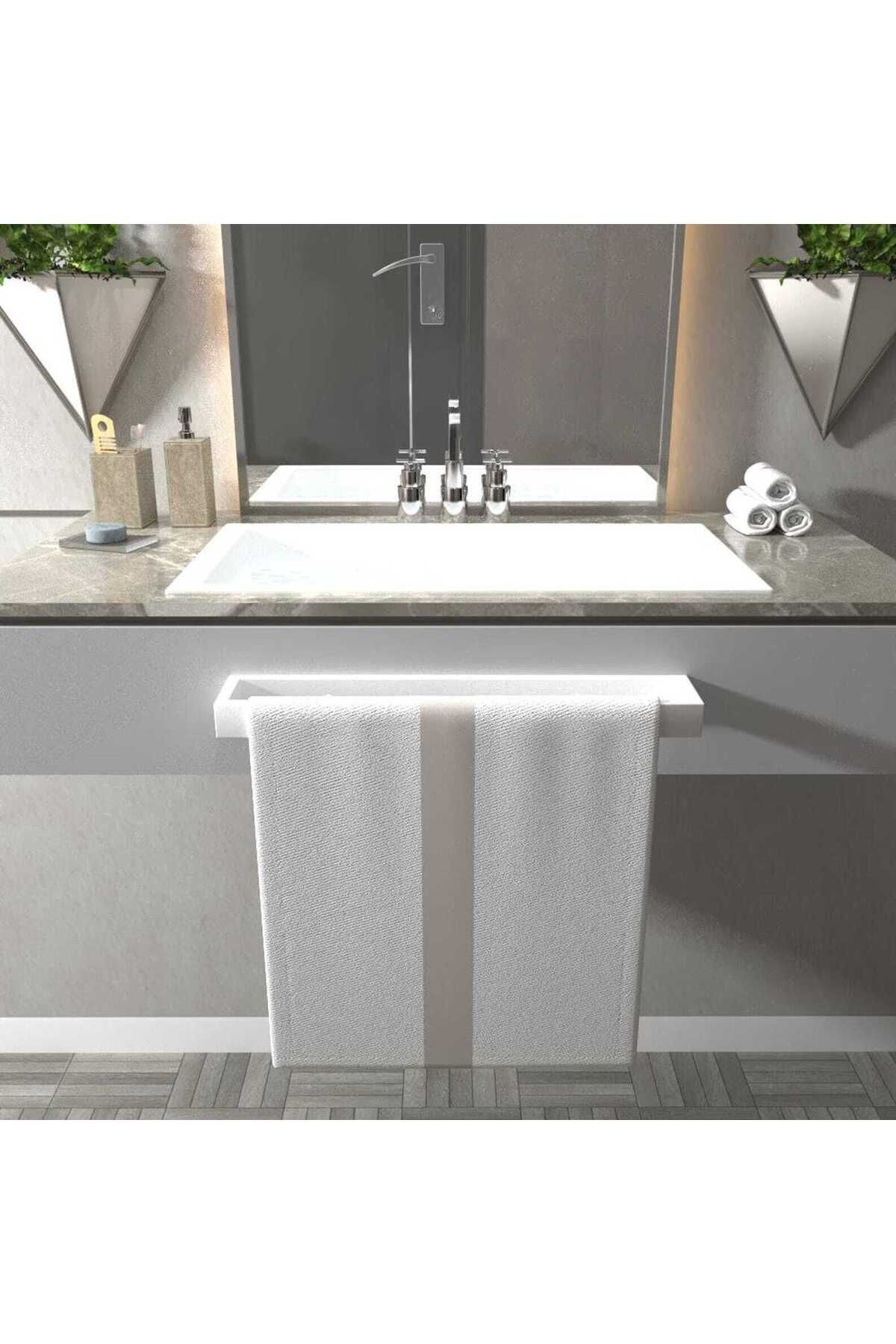 Nindes Dekoratif Metal Banyo Düzenleyici - Metal Açık Havluluk - Metal Organizer - 33