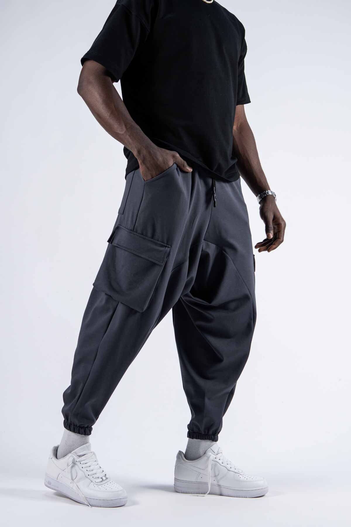 SUPERBLUE Unisex Kargo Cepli Şalvar Eşofman Pantolon
