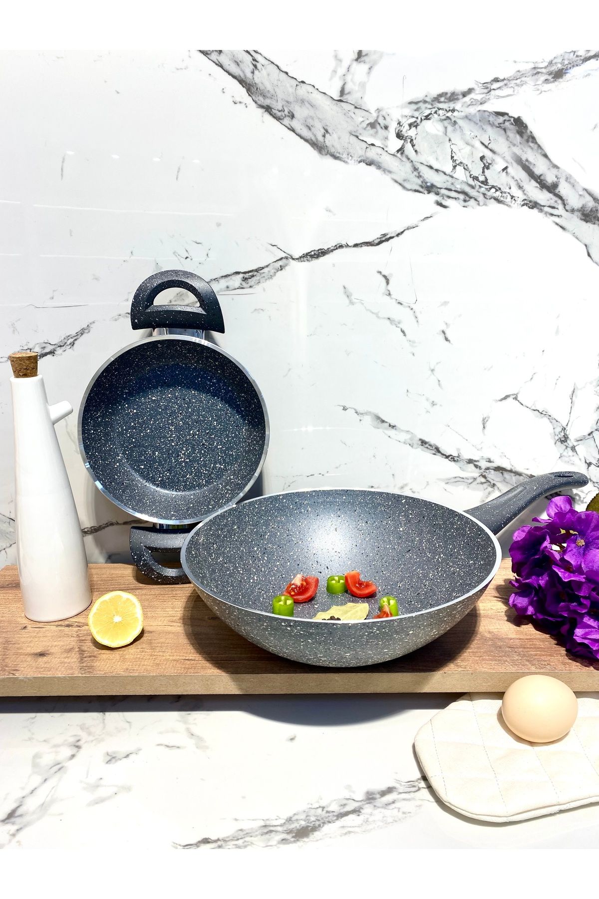 Elvira Granit Wok-Sahan (26-18 cm)