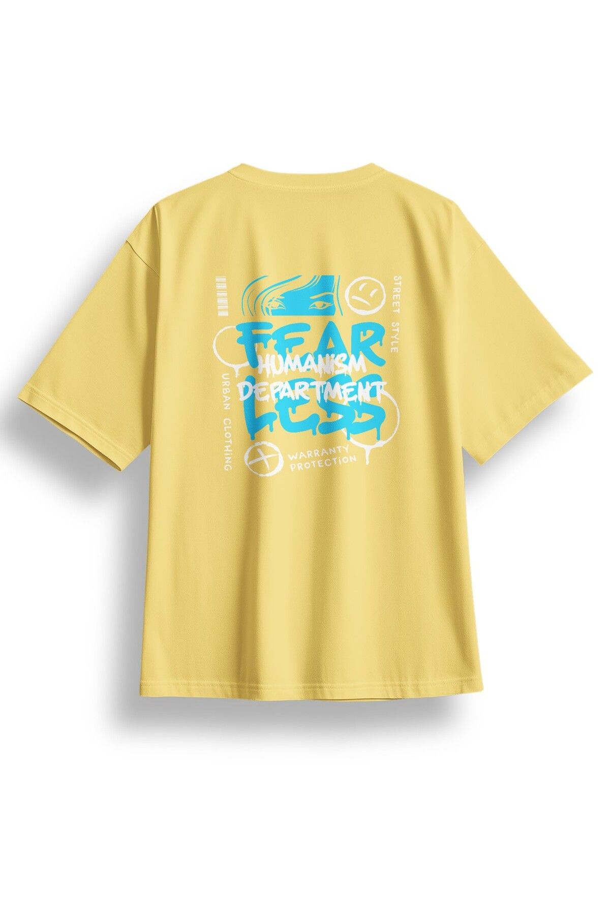 LUMARTA Oversize Fearless Baskılı Tshirt