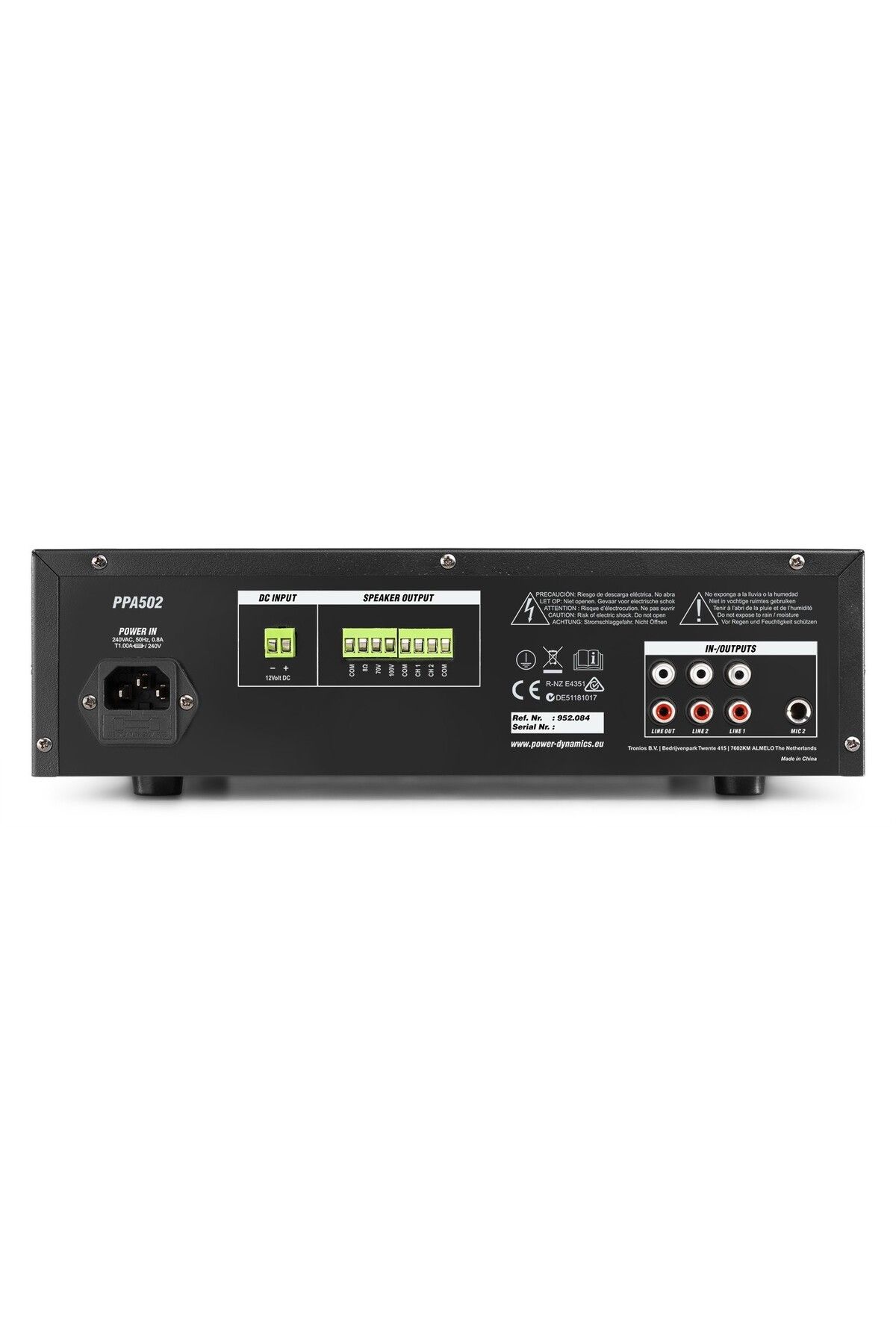 POWER DYNAMICS-Amplificator Power Dynamics PPA502, 2 zone, 50W RMS 6