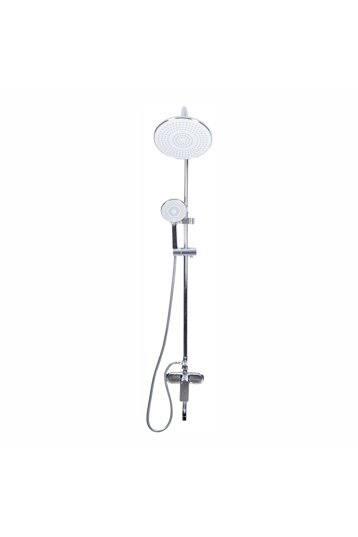 Naimeed Company Coloană De Duș, Cu Pulverizator Fix Și Mobil, Naimeed D6152, 3 Funcții, Oțel Inoxidabil, Argintiu - One Size