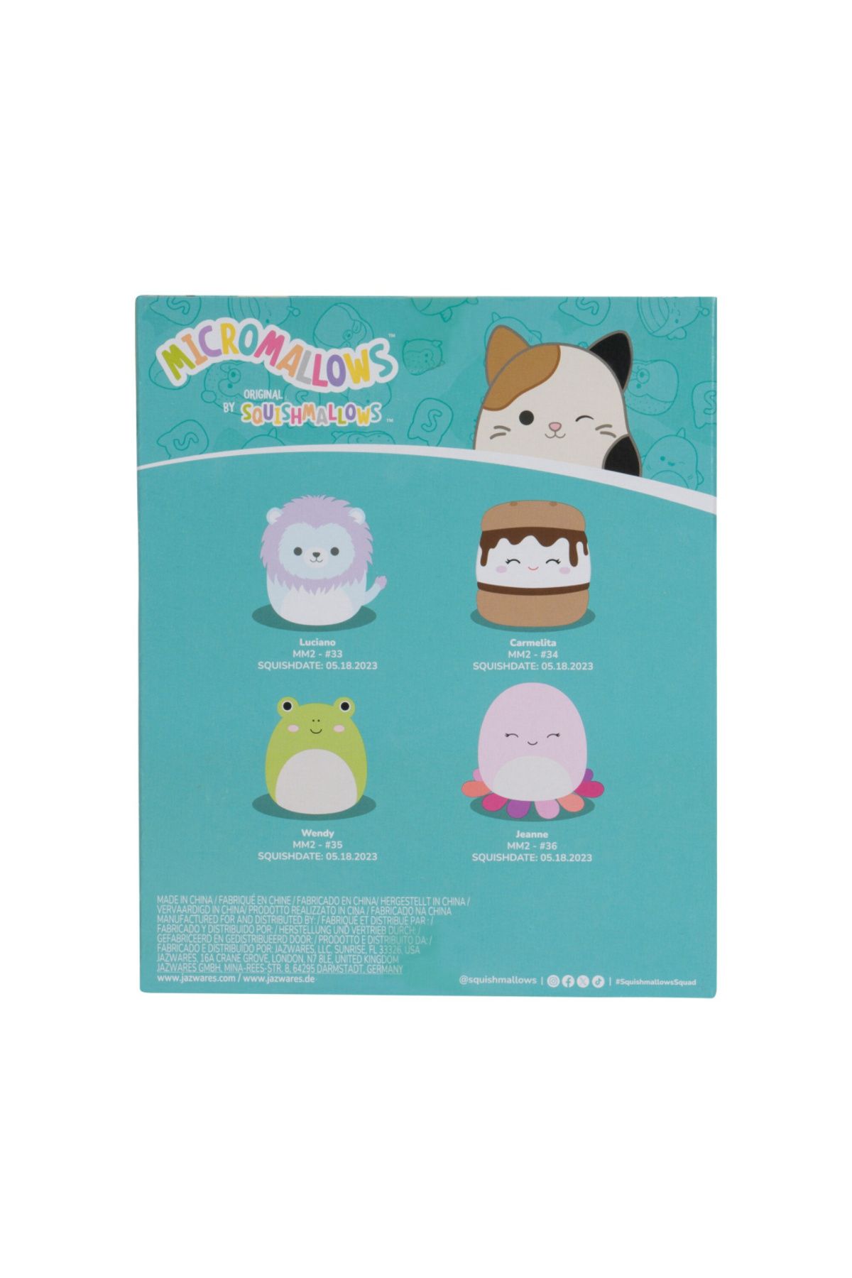 Squishmallows-Set 4 squishy Micromallows, Squishmallows 6cm, multicolor 4