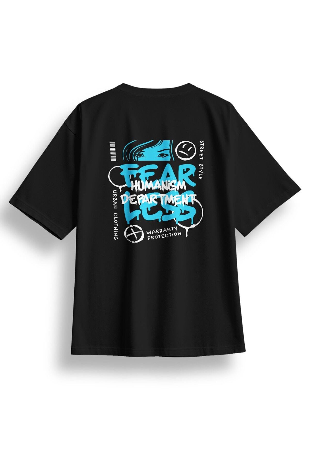 LUMARTA Oversize Fearless Baskılı Tshirt