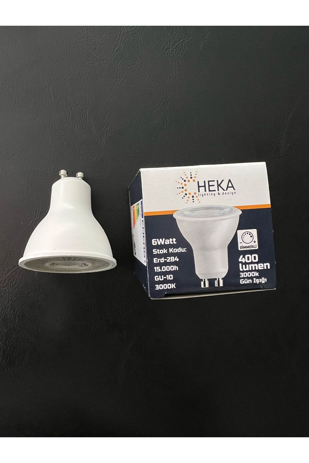 Heka 6 WATT GU10 DUYLU DİMMERLİ KULLANIMA UYGUN 3000 KELVİN GÜNIŞIĞI 400 LÜMEN LED AMPÜL