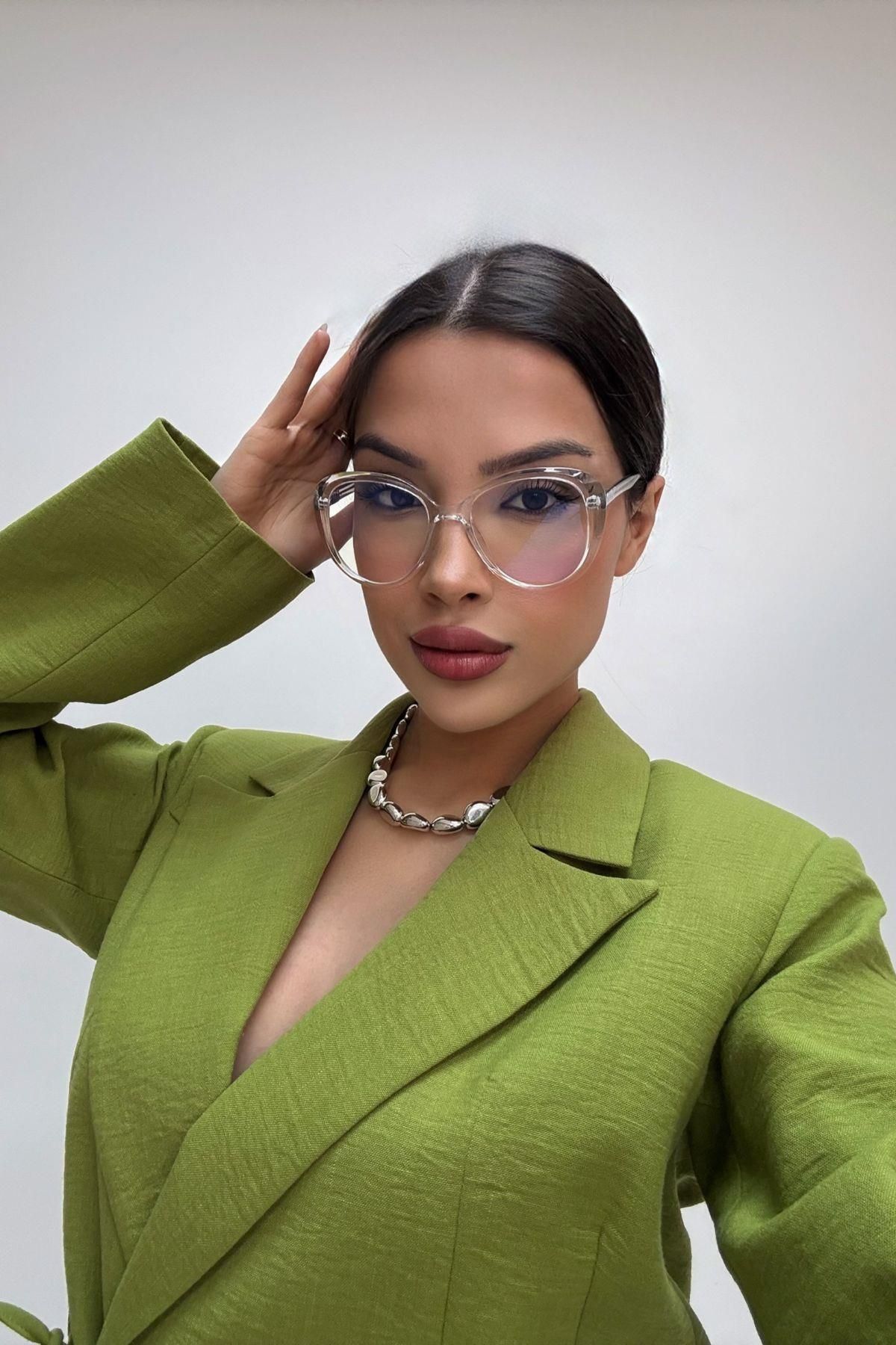 FALAN EYEWEAR Mist Kadın Blue Block Gözlük Şeffaf