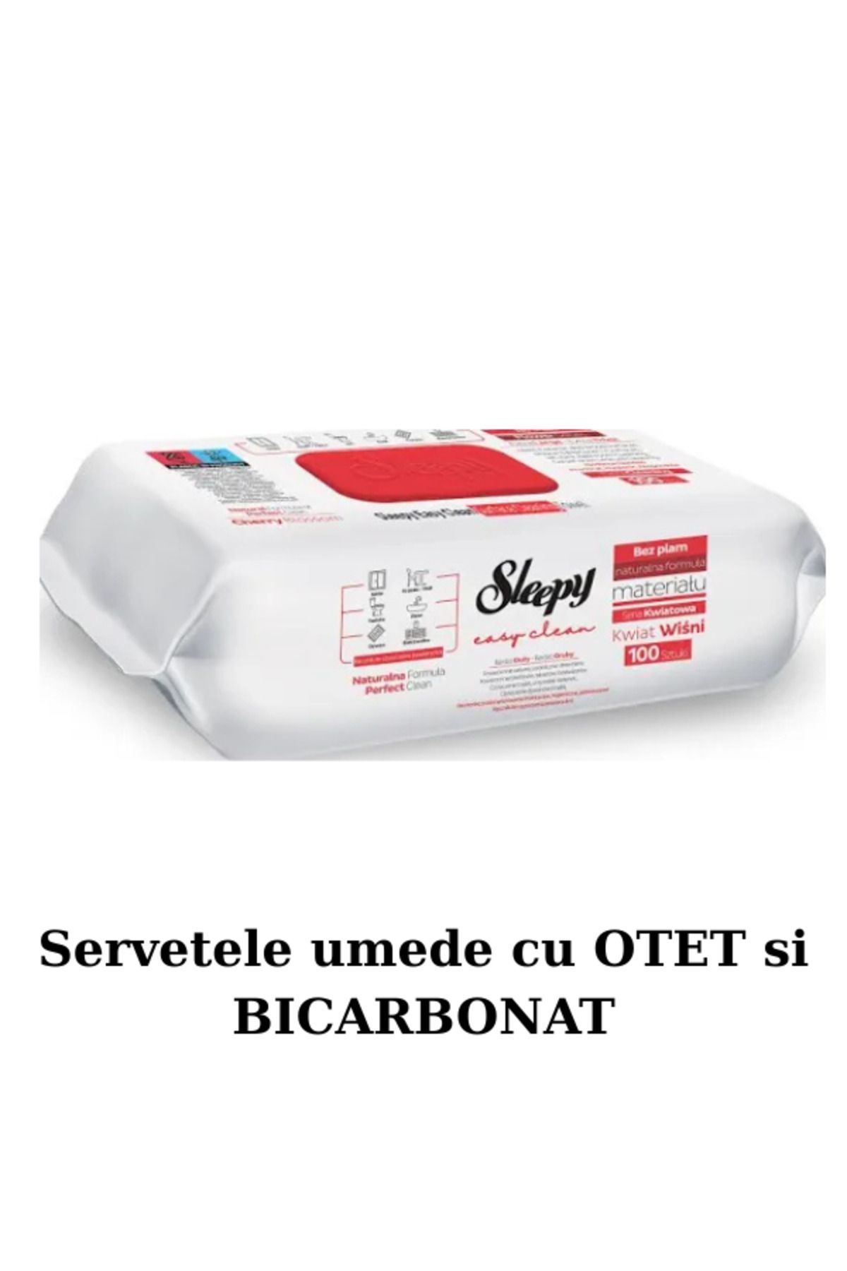 Sleepy Servetele Umede Multisuprafete Cherry Blossom 100buc - One Size