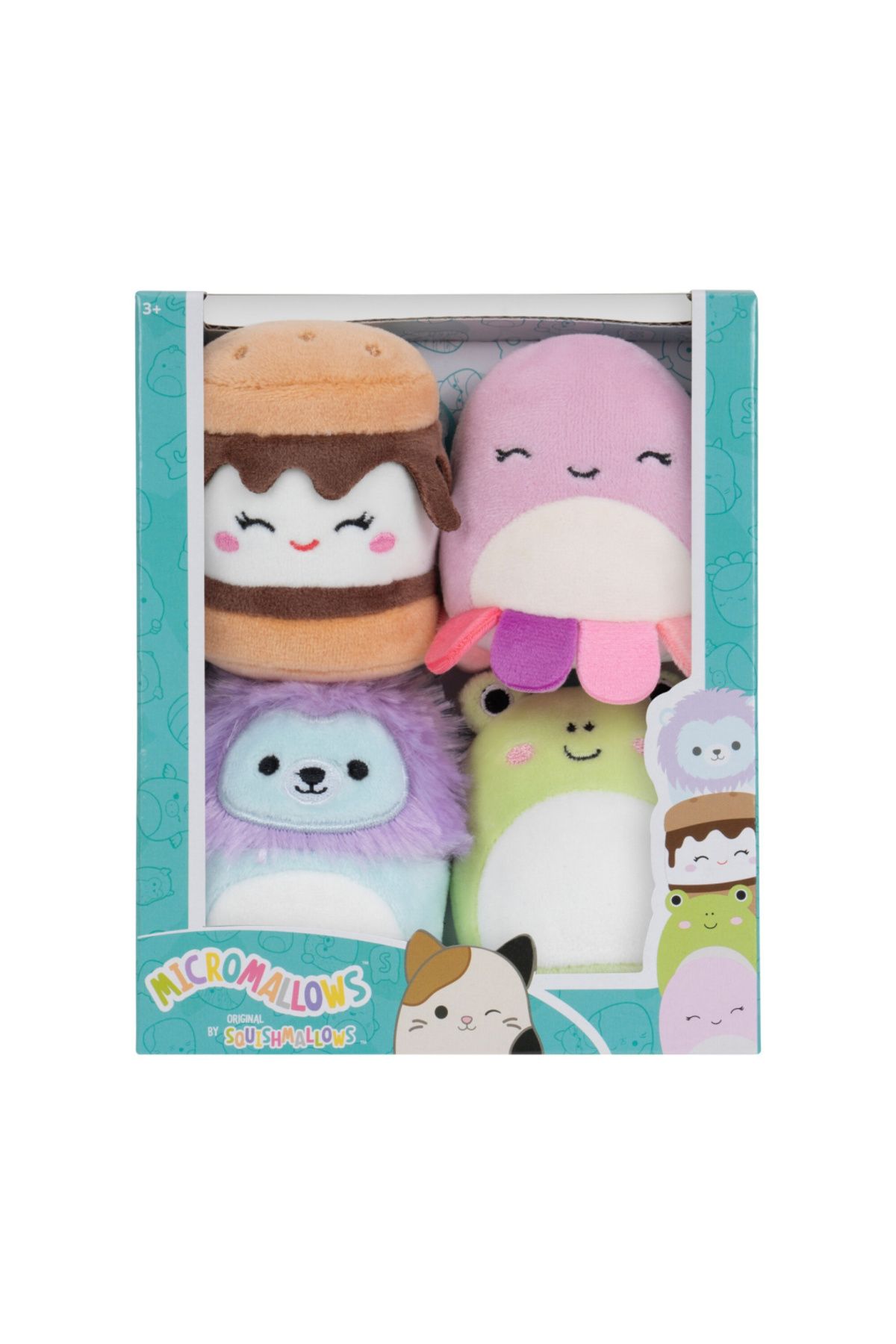 Squishmallows-Set 4 squishy Micromallows, Squishmallows 6cm, multicolor 3
