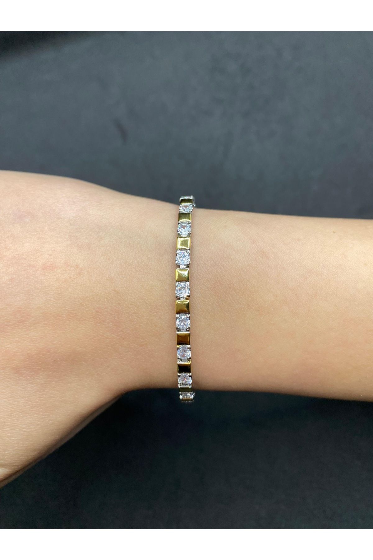 Jiji Jewelery A Kalite 1. Sınıf Döküm Su Yolu Çelik Bileklik 16 cm / çıkarılabilir 2 cm ek