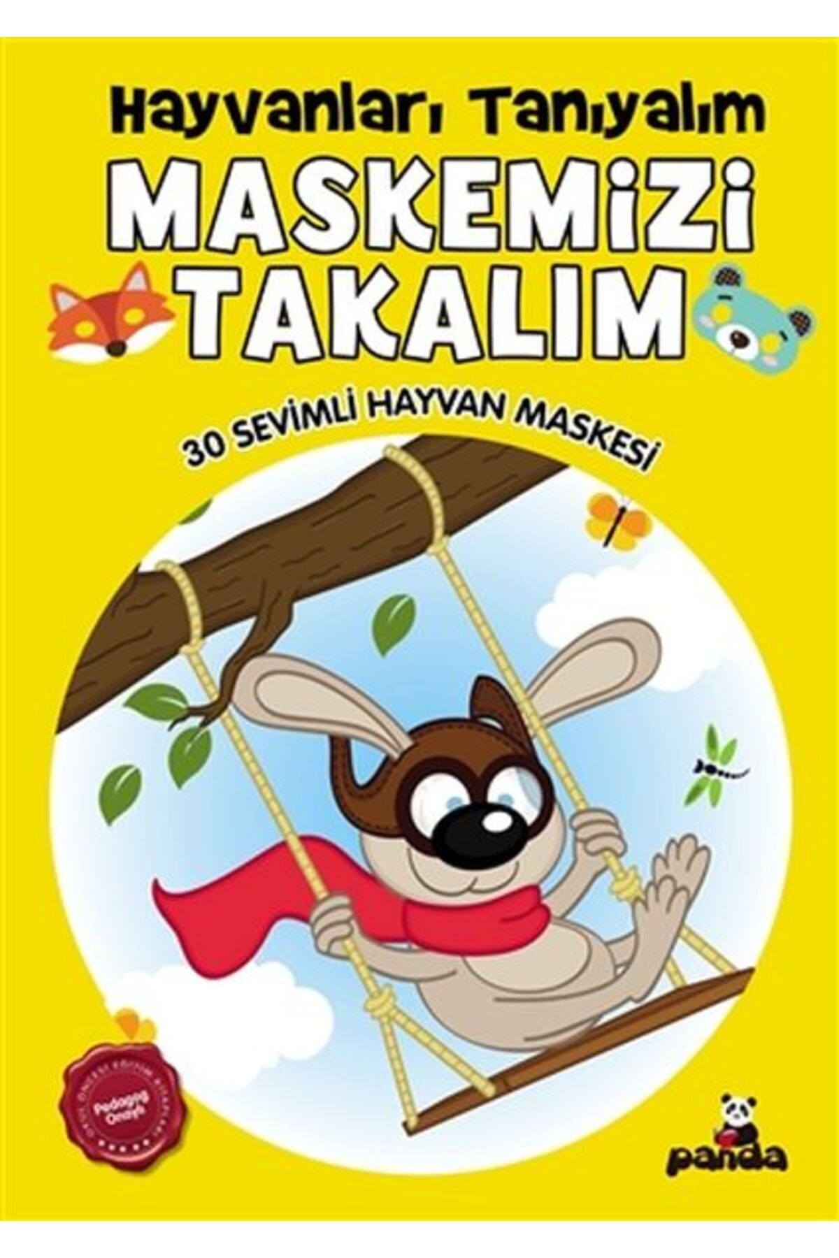 Beyaz Panda Yayınları Maskemizi Takalım - Hayvanları Tanıyalım - 30 Sevimli Hayvan Maskesi