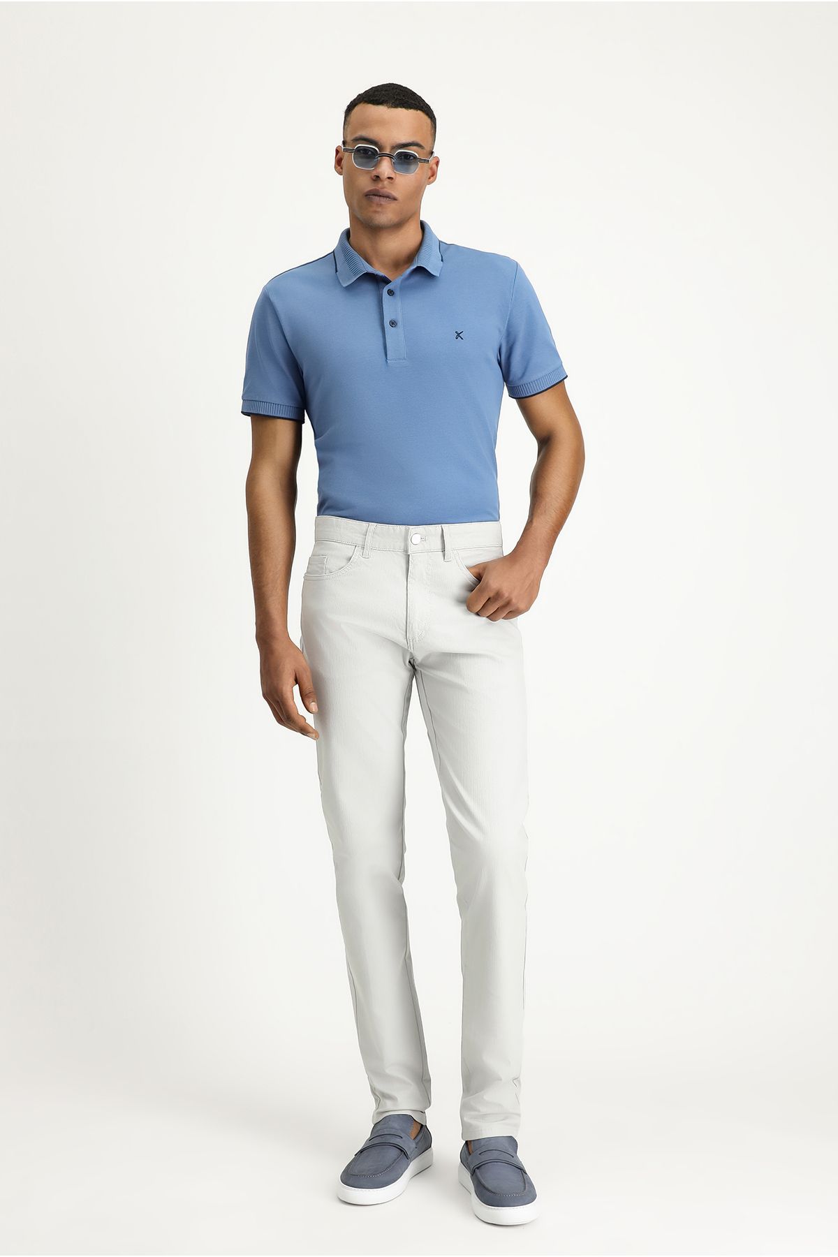 Kiğılı Slim Fit Dar Kesim Likralı Kanvas / Chino Pantolon