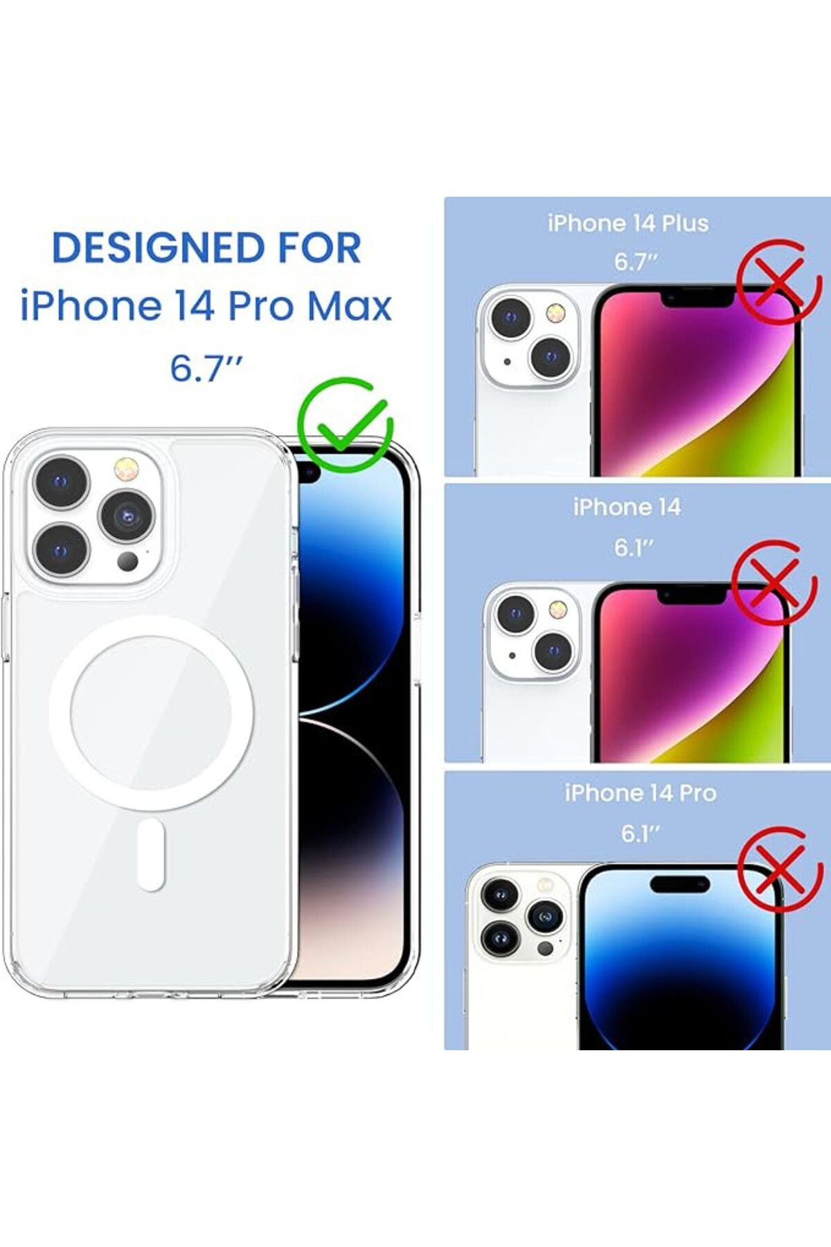 leChivee-Carcasă LeChivée pentru iPhone 14 Pro Max, TPU, transparentă, 6,7 inci 3