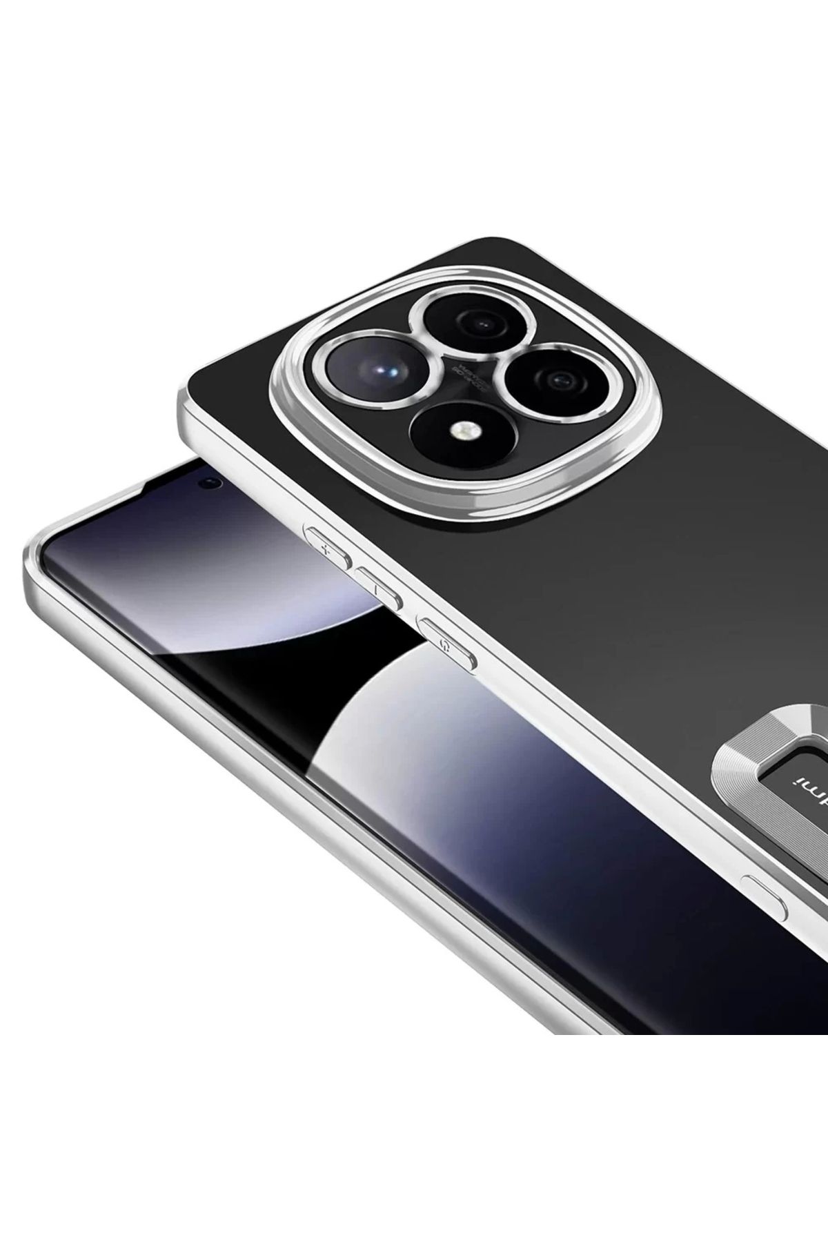 Lopard Xiaomi Redmi Note 14 Pro 5g Kılıf + Pet Ekran Koruyucu Set Kamera Lens Korumalı Şeffaf Parlak Kenar