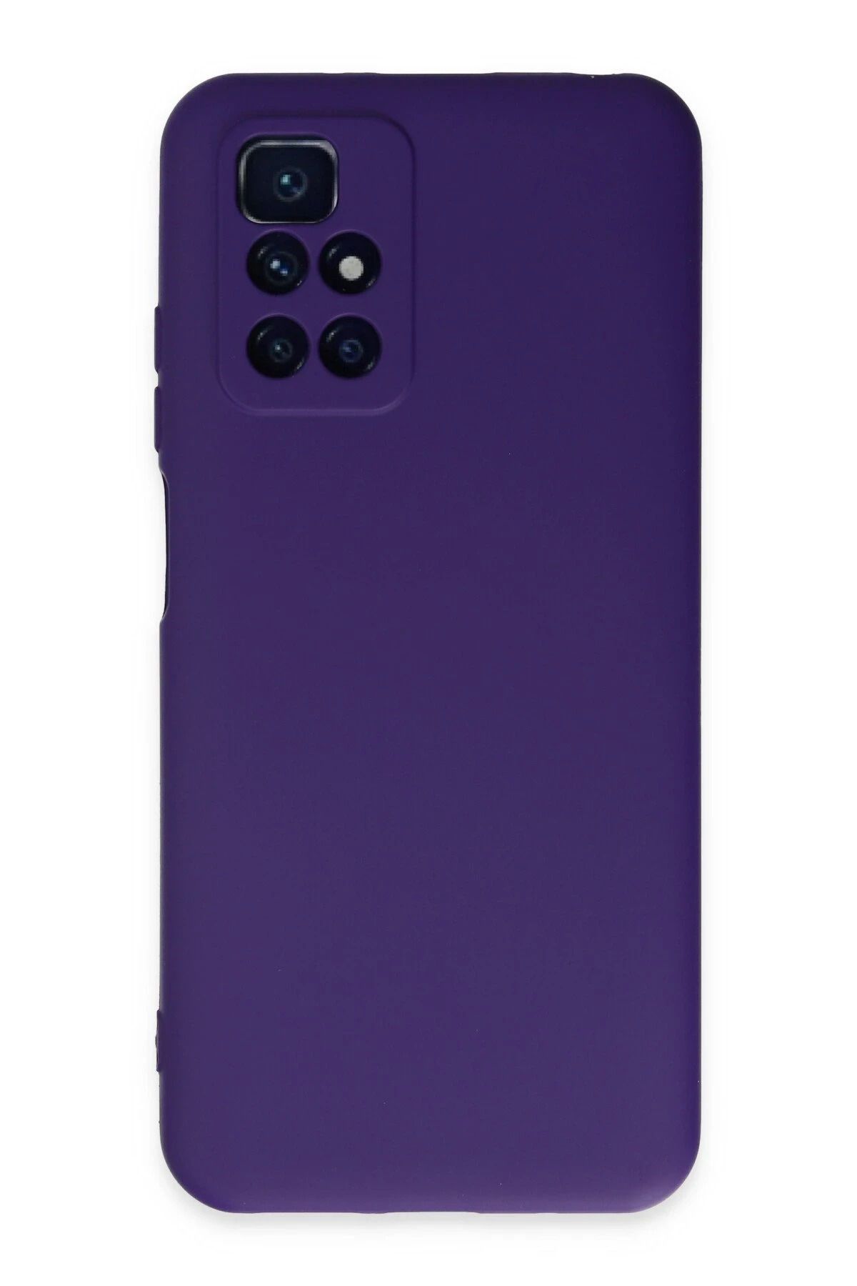 NewFace Xiaomi Redmi 10 2022 Uyumlu Kılıf Nano içi Kadife Silikon - Mor HNZRN