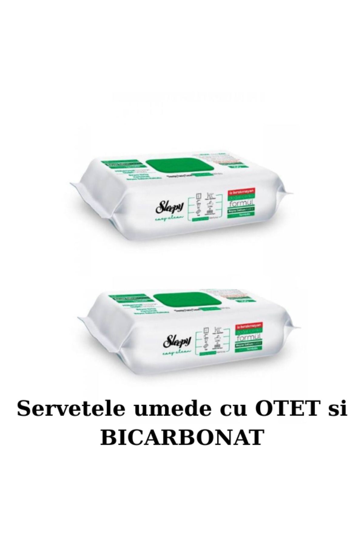 Sleepy Pachet - 2x Servetele Umede Multisuprafete Sleepy Easy Clean White Soap 100 Buc,200buc - One Size