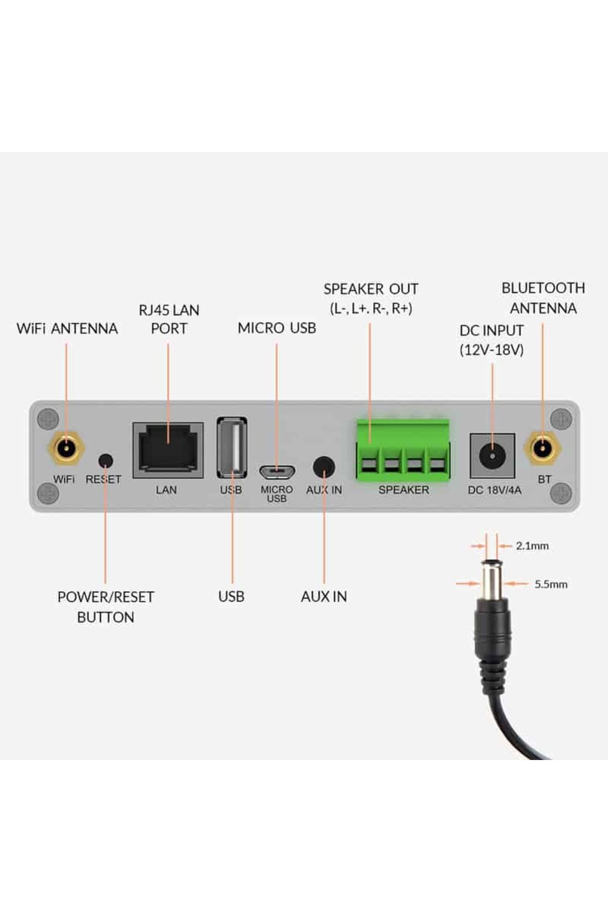 Bose-System with black Bose FreeSpace FS2P Hanging Speakers and Arylic A30+ Wi-Fi amplifier 4