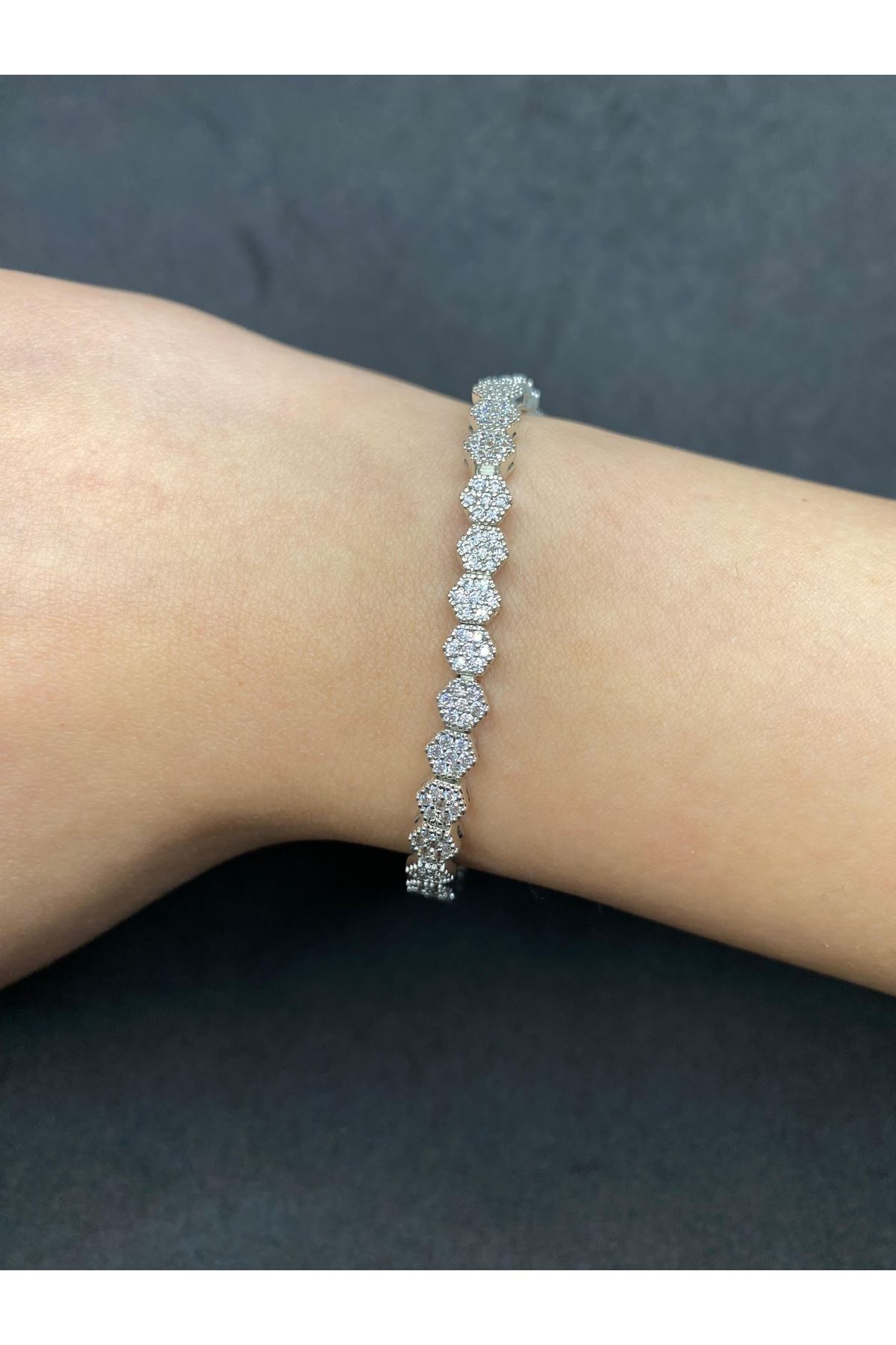 Jiji Jewelery A Kalite 1. Sınıf Döküm Su Yolu Paslanmaz Çelik Bileklik 17 cm