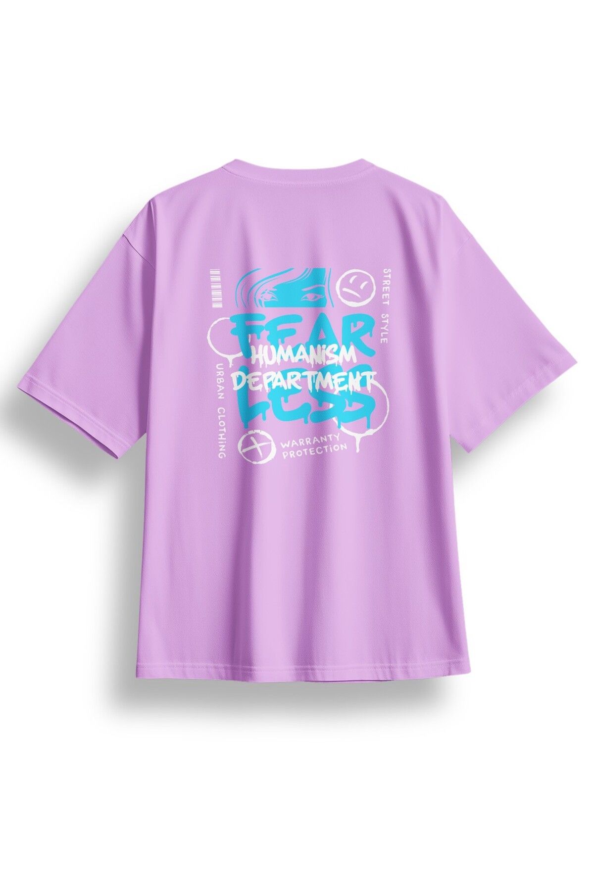 LUMARTA Oversize Fearless Baskılı Tshirt